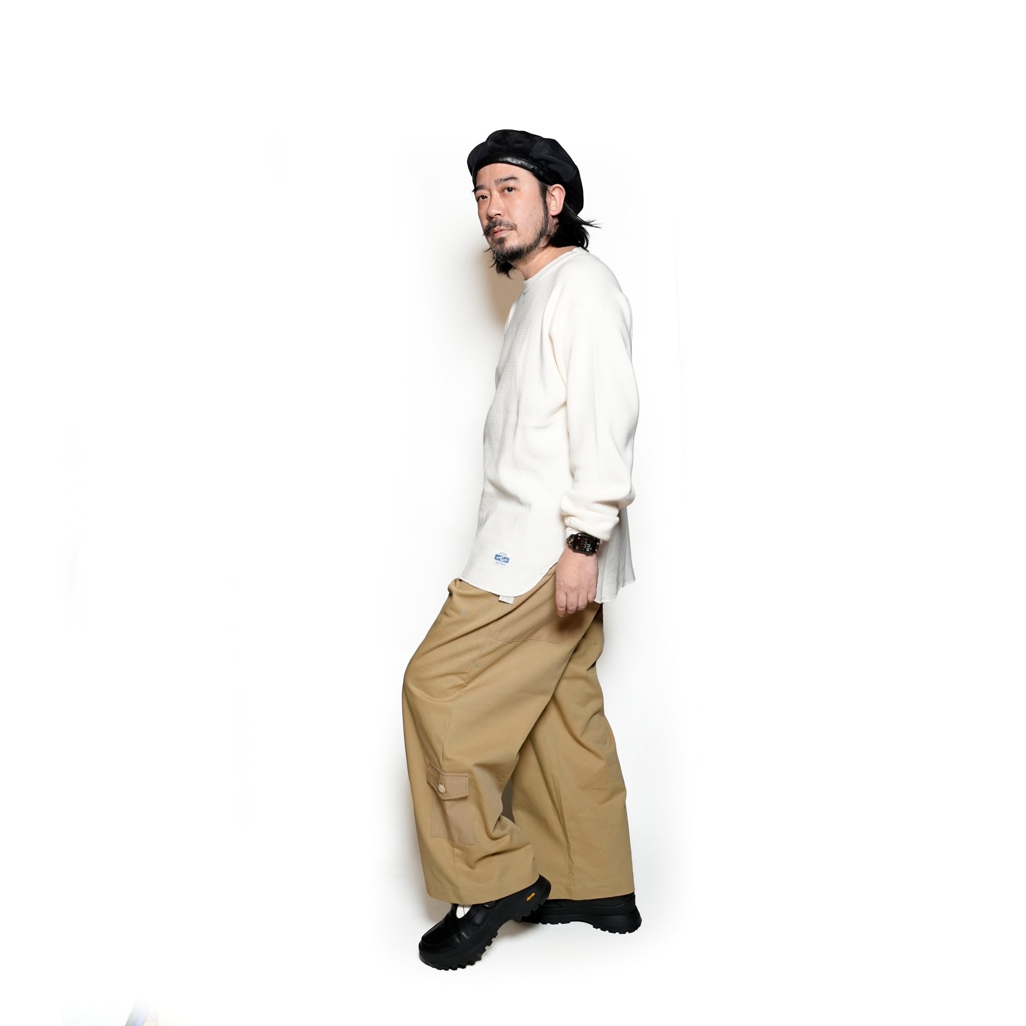 G63302A_BG | PATCHWORK WIDE WORK PANTS A type- BG【GORT_ゴート】