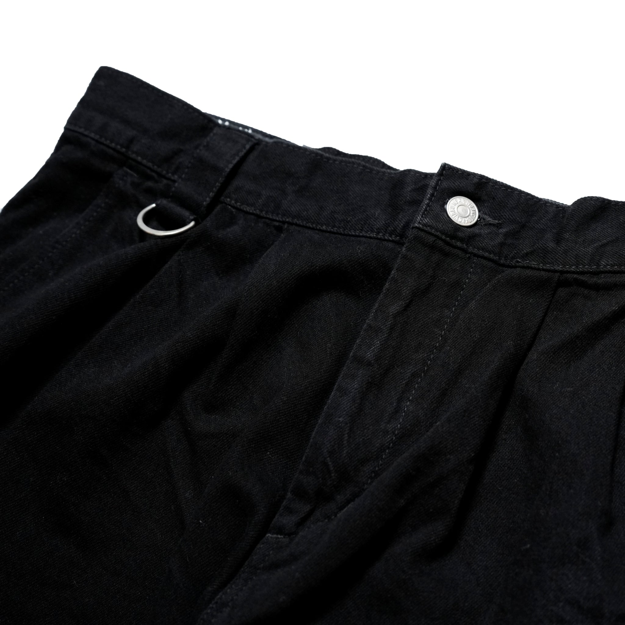 VG-PT-425_Black | VGW Type-2 wide denim pants | Black【VIRGOwearworks_ヴァルゴウェアワークス】 【VIRGOwearworks×女神織DENIMES】)