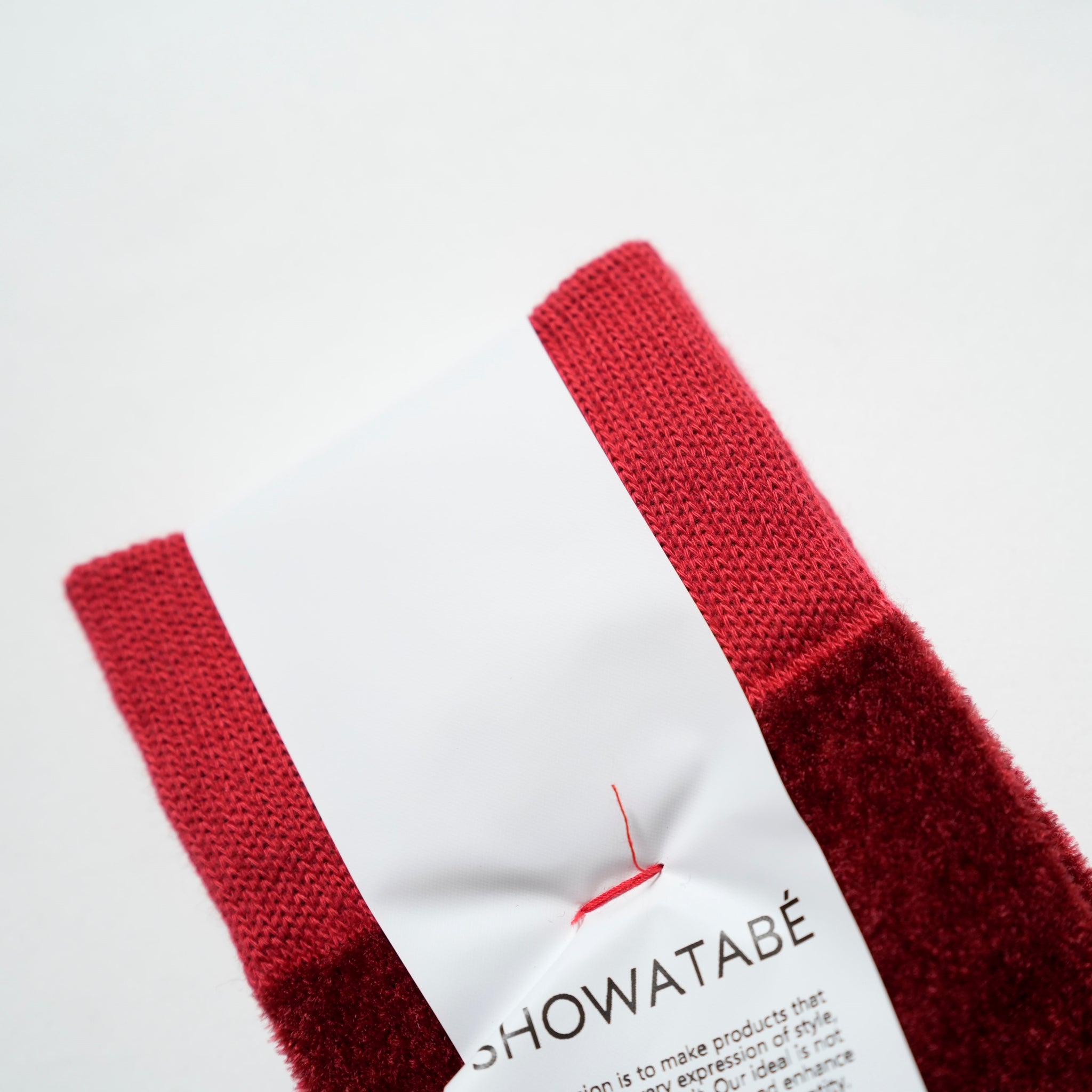 [SW-05] Velour Style Socks | Color:Red【DECKA QUALITY SOCKS_デッカクオリティソックス】【SHOWATABÉ】