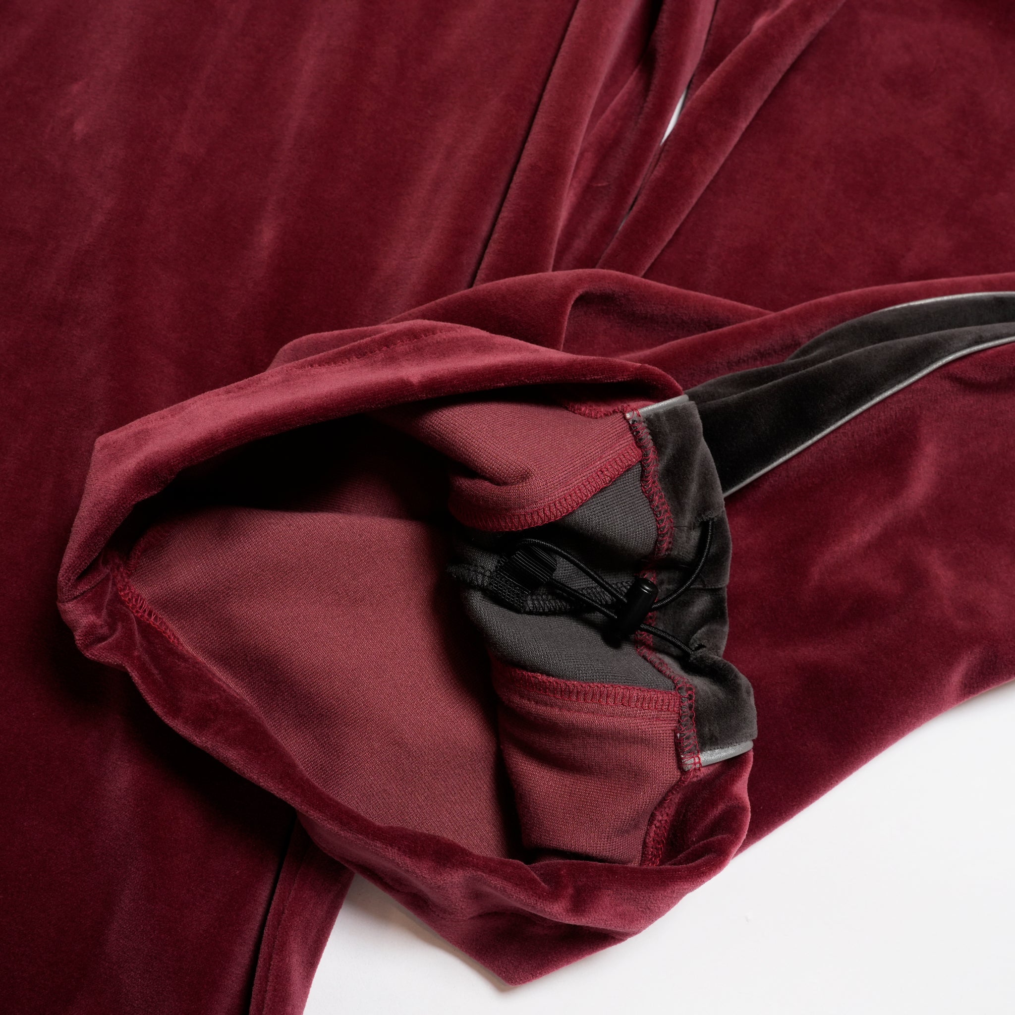 VELOUR TRACK EZ | Color_Wine | No_voo-1243_wine【VOO_ヴォー】
