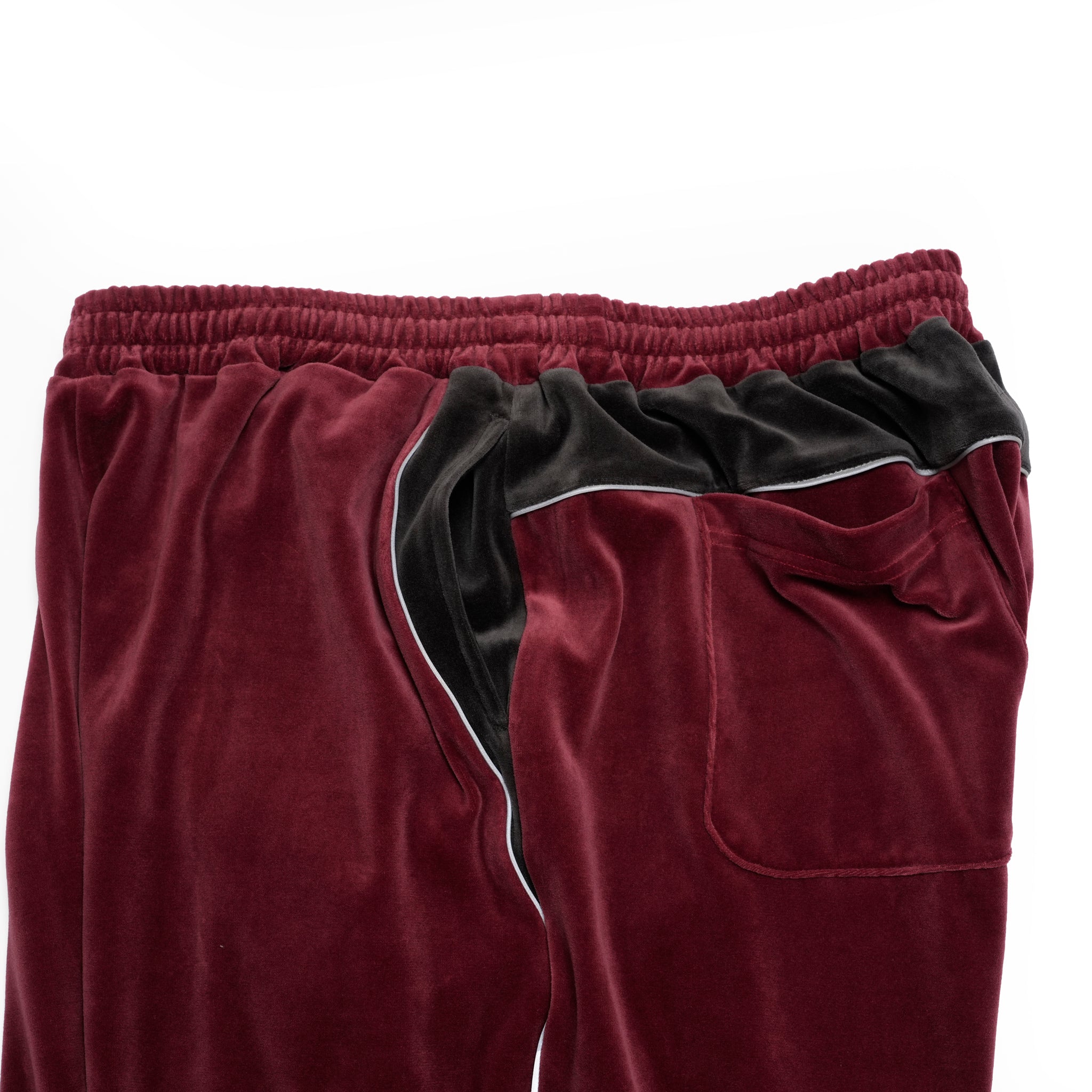 VELOUR TRACK EZ | Color_Wine | No_voo-1243_wine【VOO_ヴォー】