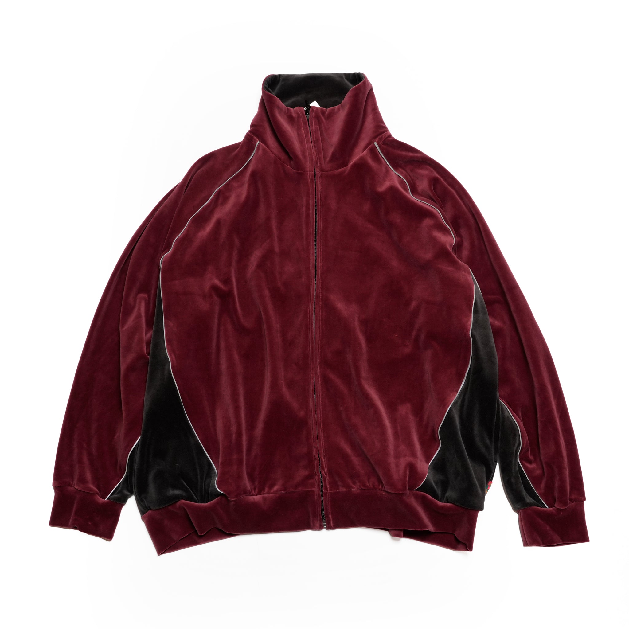 VELOUR TRACK JACKET | Color_Wine | No_voo-1242_wine【VOO_ヴォー】