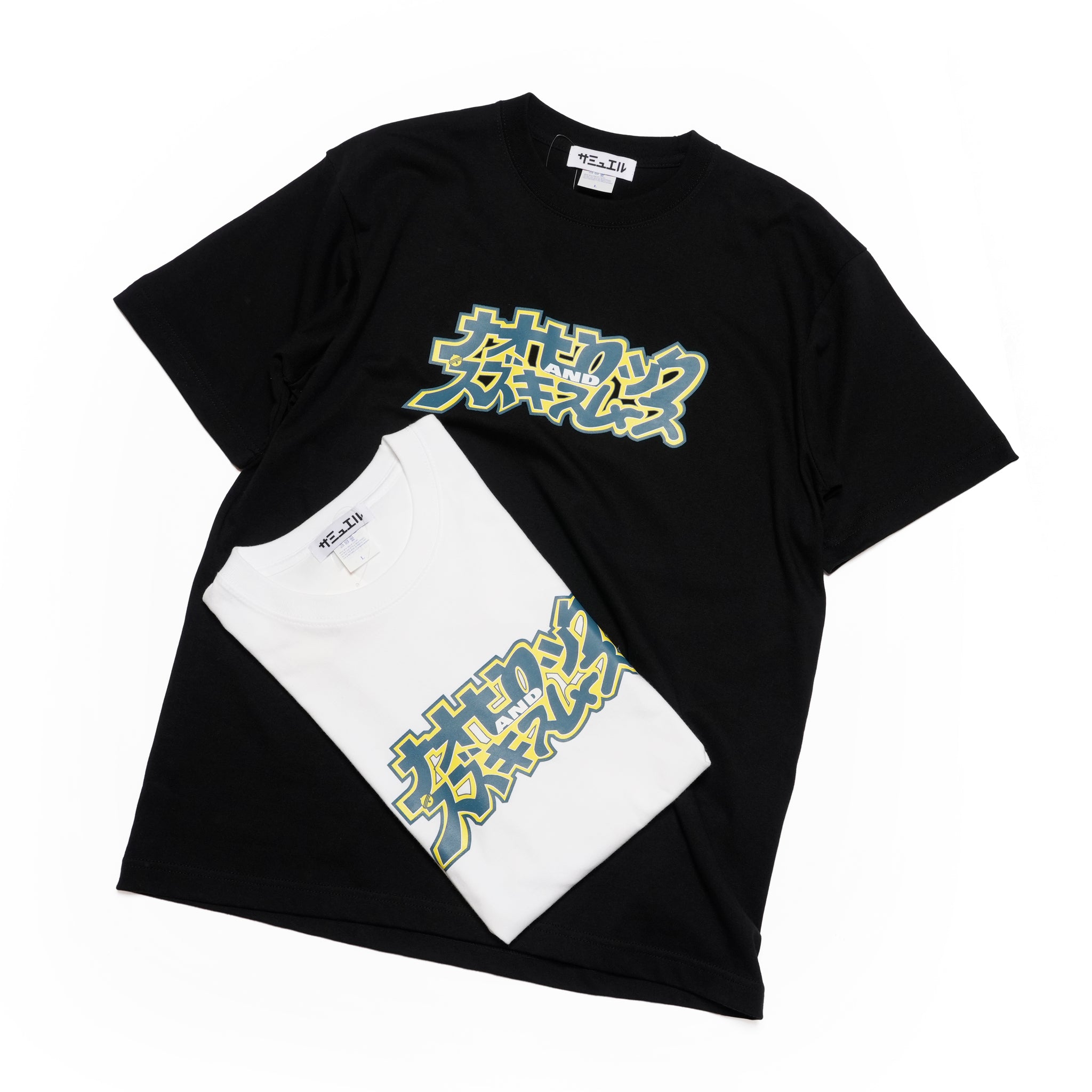 SAMUEL ナオヒロック スズキスムース 30周年記念Tシャツ ホワイト ブラック スケートシング グラフィック
