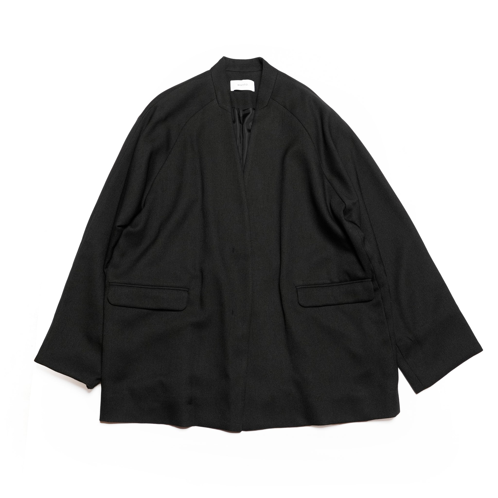 chic tweed over jacket | Color_Black | No_wht25fjk4049_bk【WHYTO_ホワイト】