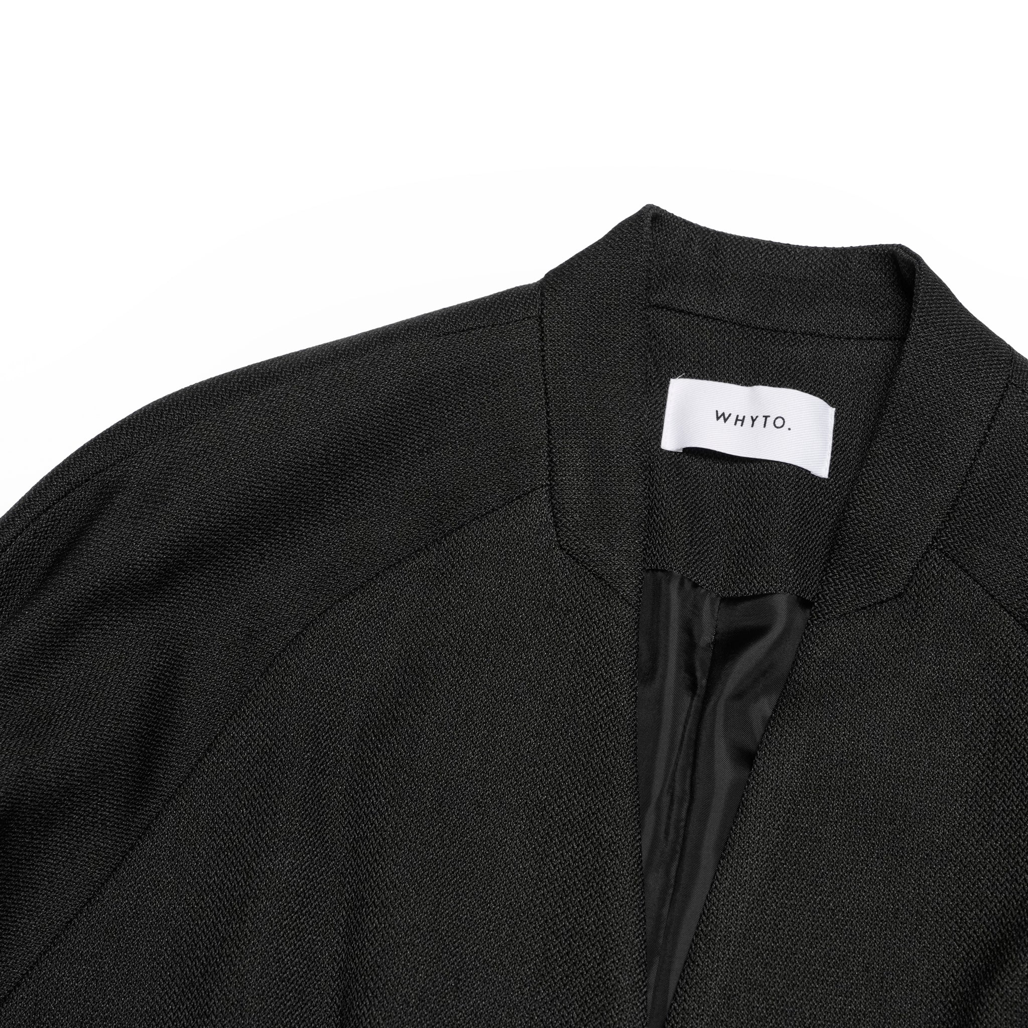 chic tweed over jacket | Color_Black | No_wht25fjk4049_bk【WHYTO_ホワイト】
