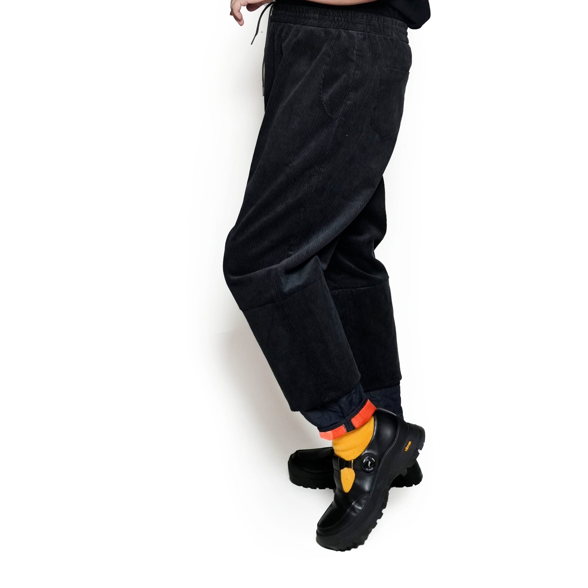 SF24AW-02_BLACK | Layer Corduroy Pants | Color:Black【STOF_ストフ】