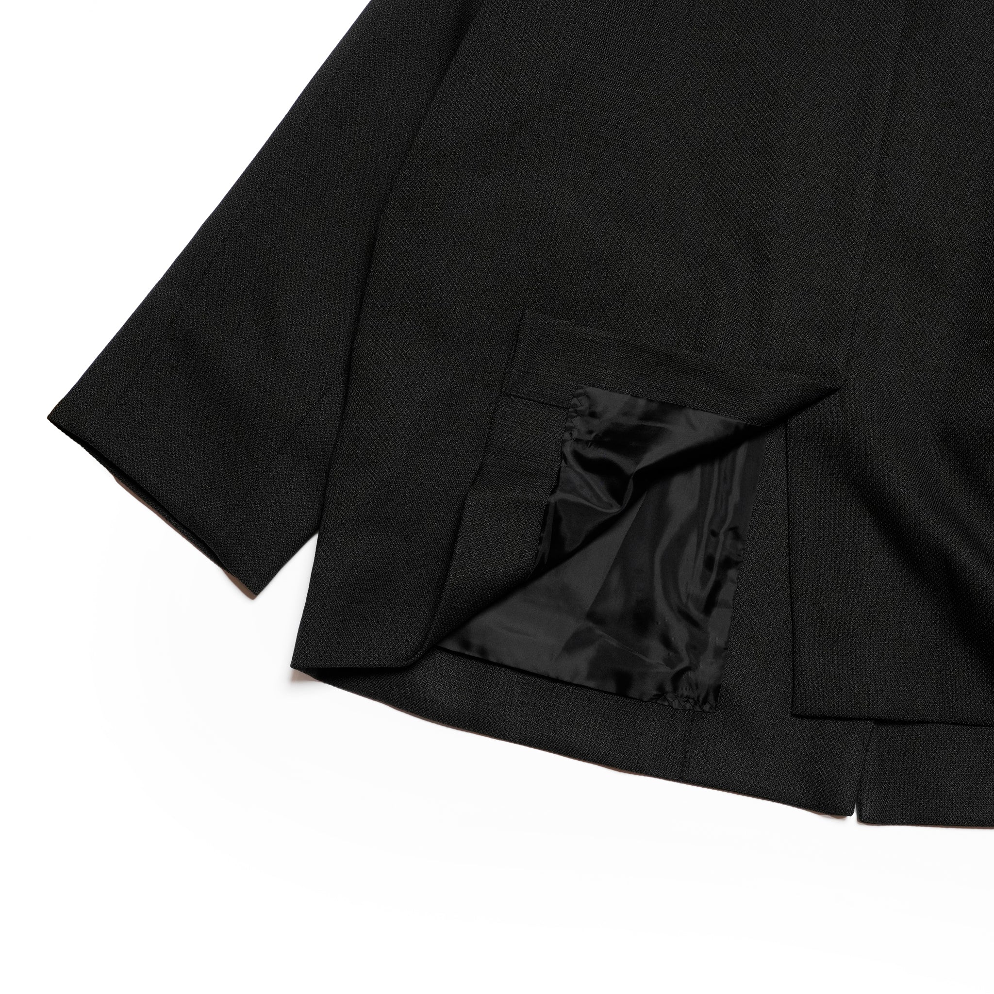 chic tweed over jacket | Color_Black | No_wht25fjk4049_bk【WHYTO_ホワイト】