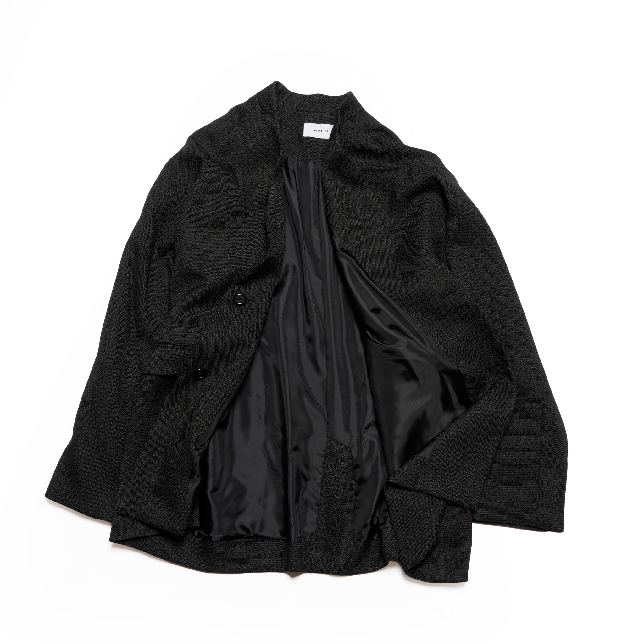 chic tweed over jacket | Color_Black | No_wht25fjk4049_bk【WHYTO_ホワイト】