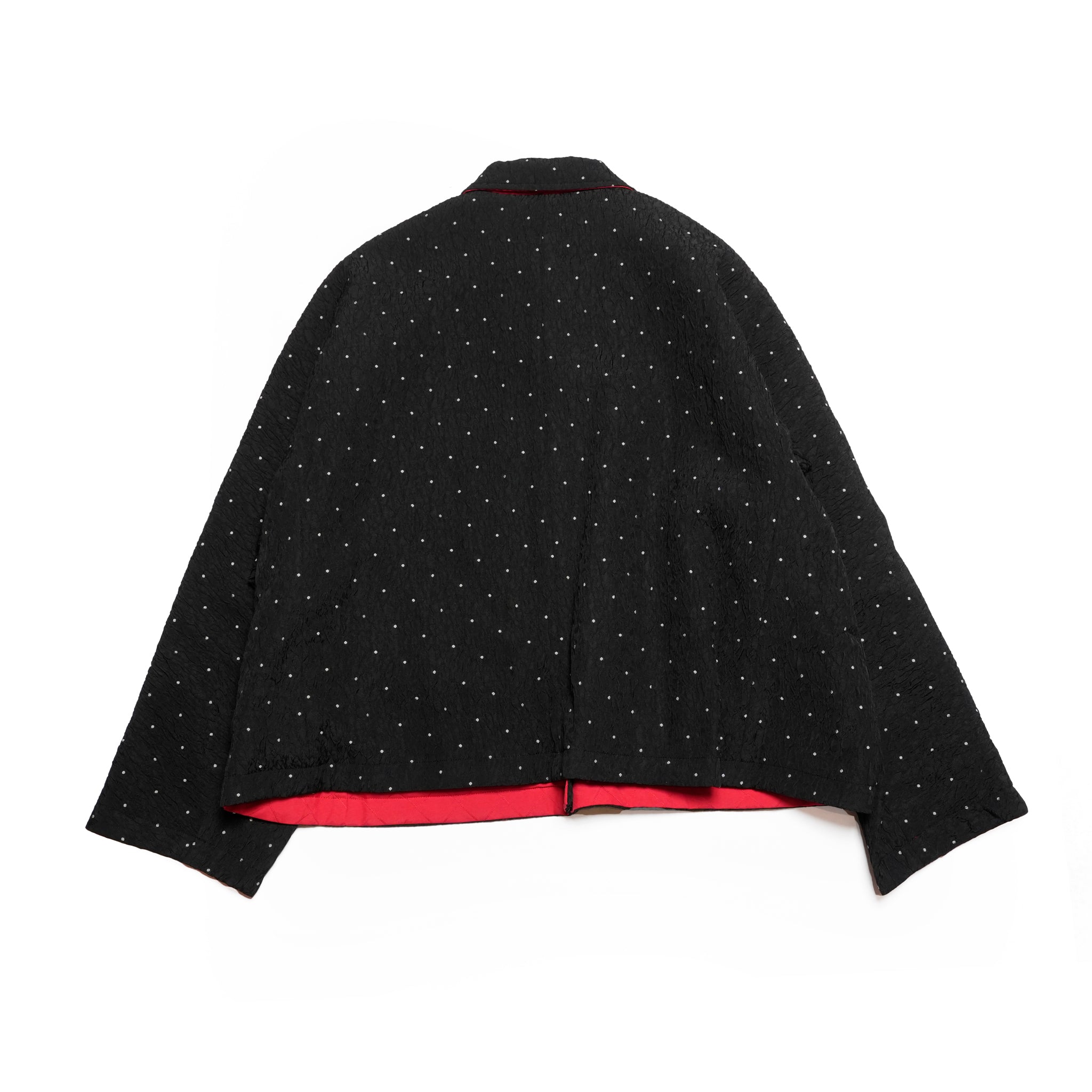 dot reversible quilt jacket | Color_Black | No_wht25fjk4051_bk【WHYTO_ホワイト】
