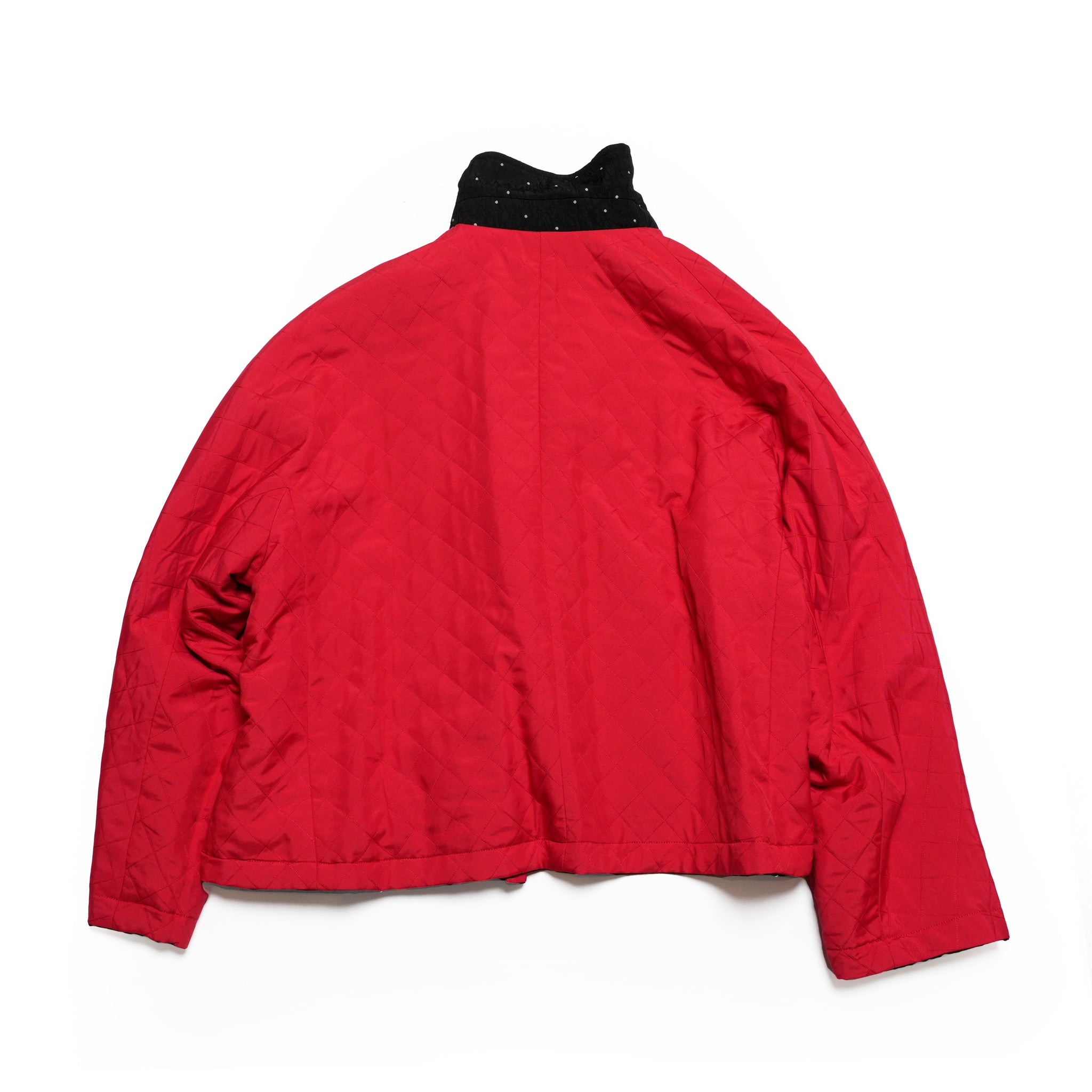 dot reversible quilt jacket | Color_Black | No_wht25fjk4051_bk【WHYTO_ホワイト】