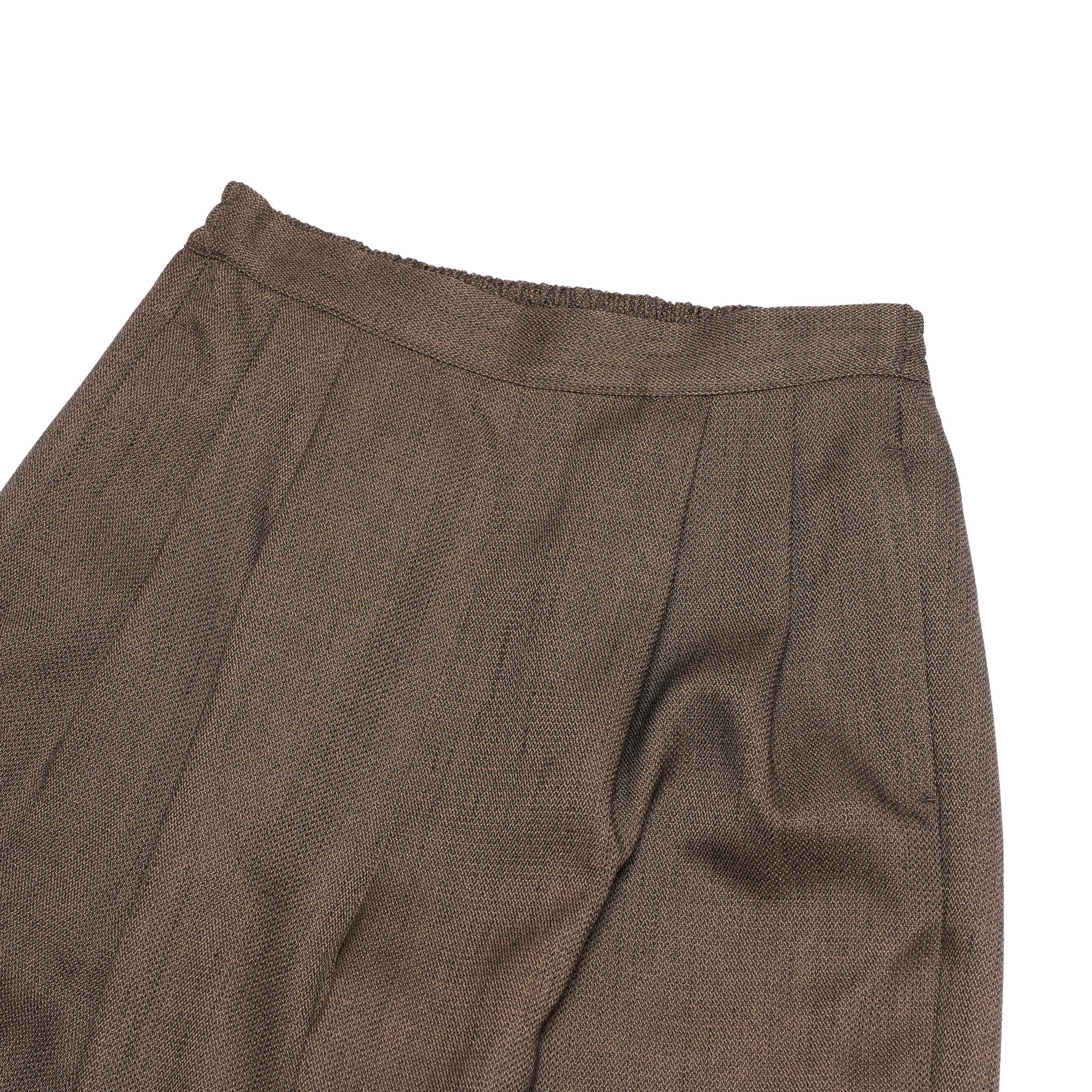 chic tweed round trouser | Color_Brown | No_wht25fpt4057_br【WHYTO_ホワイト】