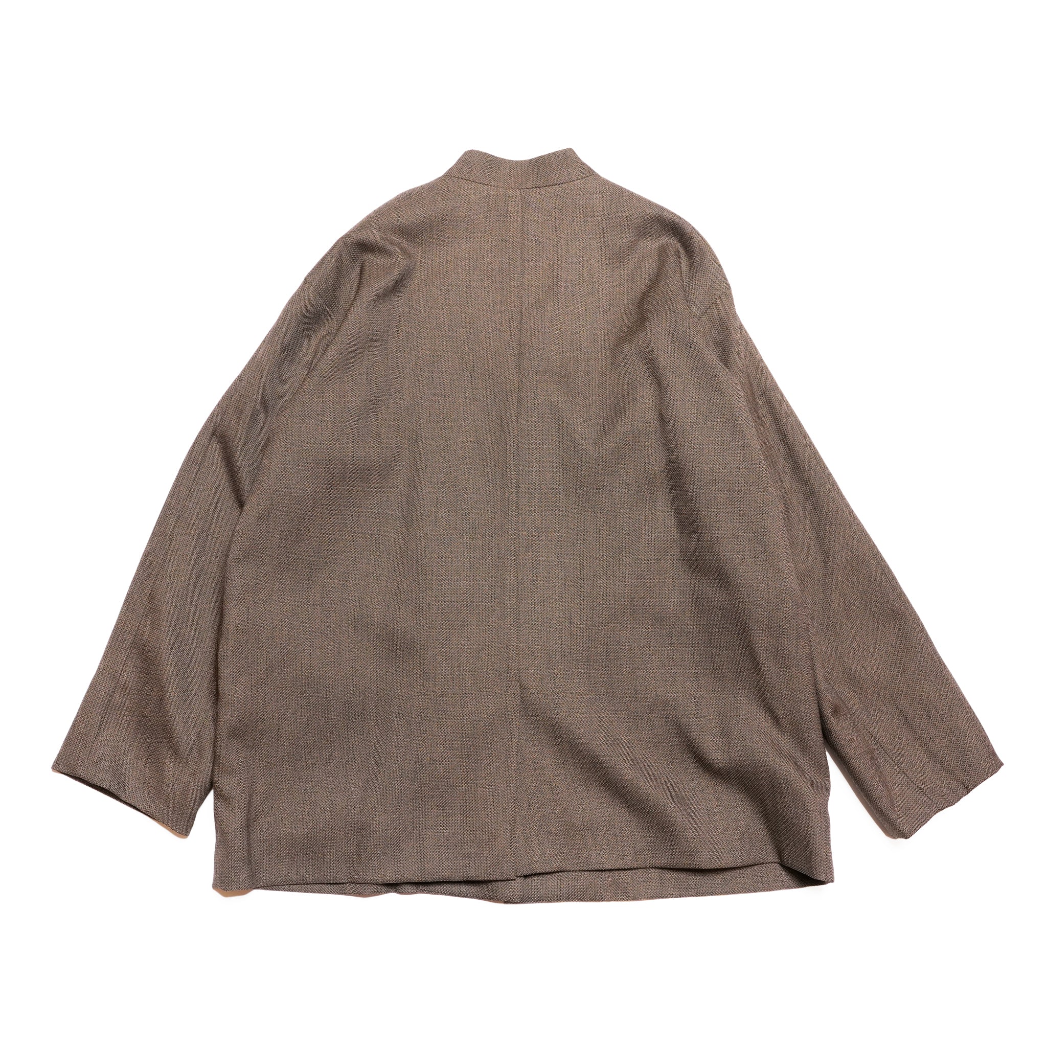 chic tweed over jacket | Color_Brown | No_wht25fjk4049_br【WHYTO_ホワイト】