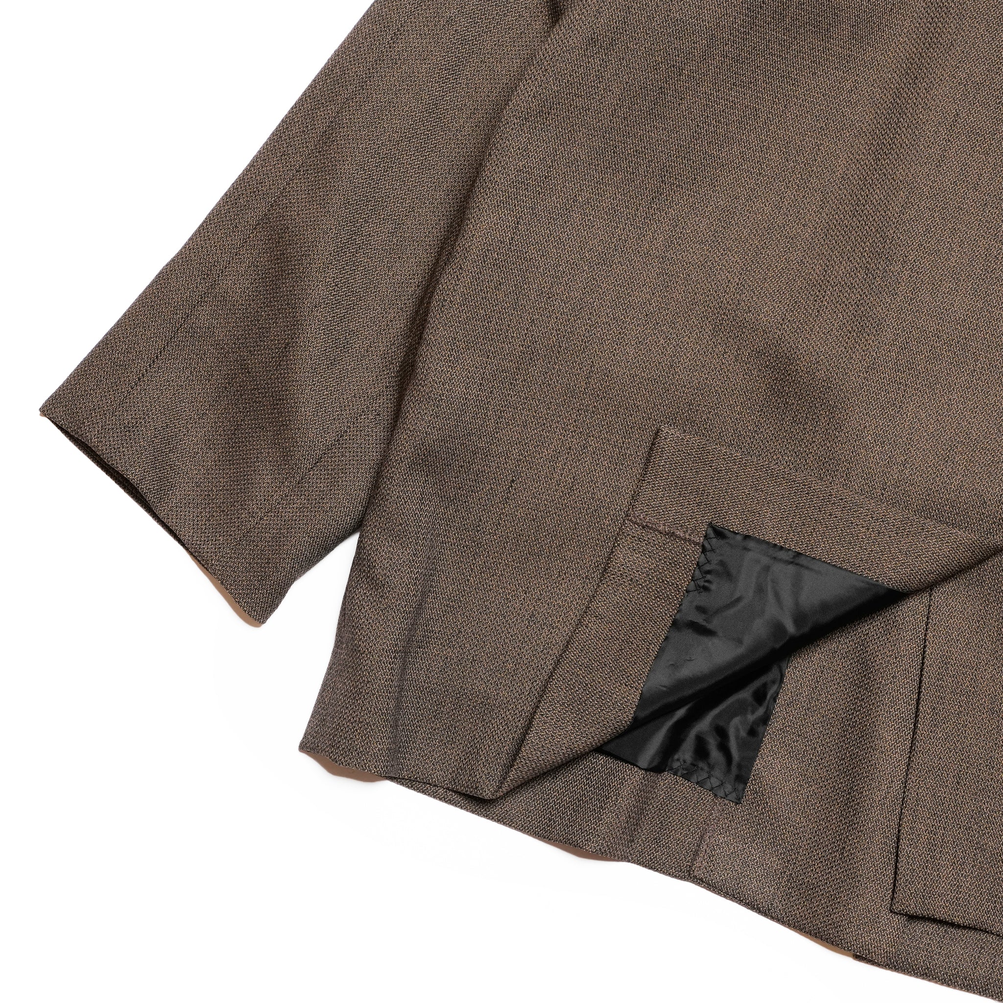 chic tweed over jacket | Color_Brown | No_wht25fjk4049_br【WHYTO_ホワイト】