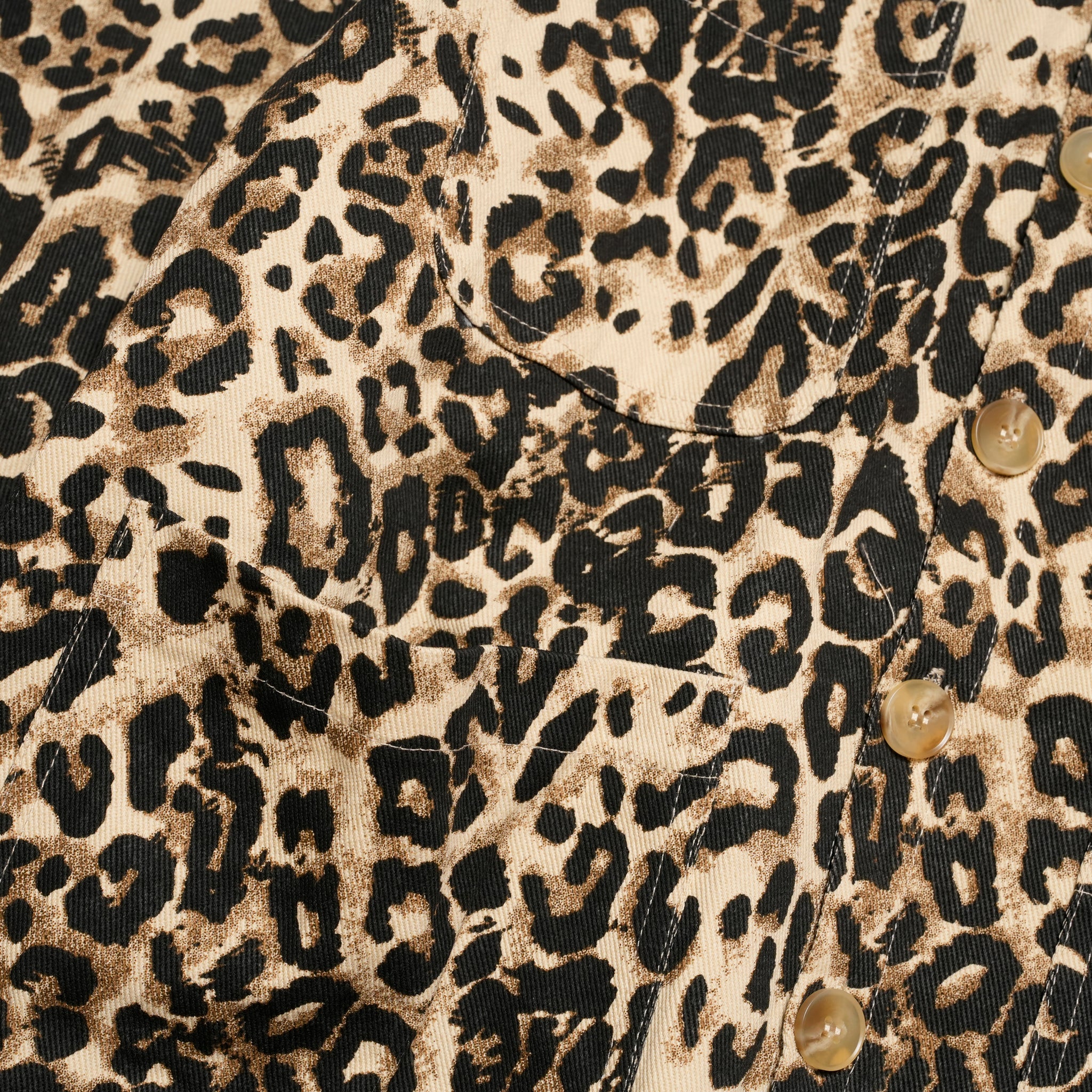 Conrad Leopard Worker Jacket | Color_Tan | No_32SM02JKM063TAN_TAN【SISTER JANE_シスタージェーン】