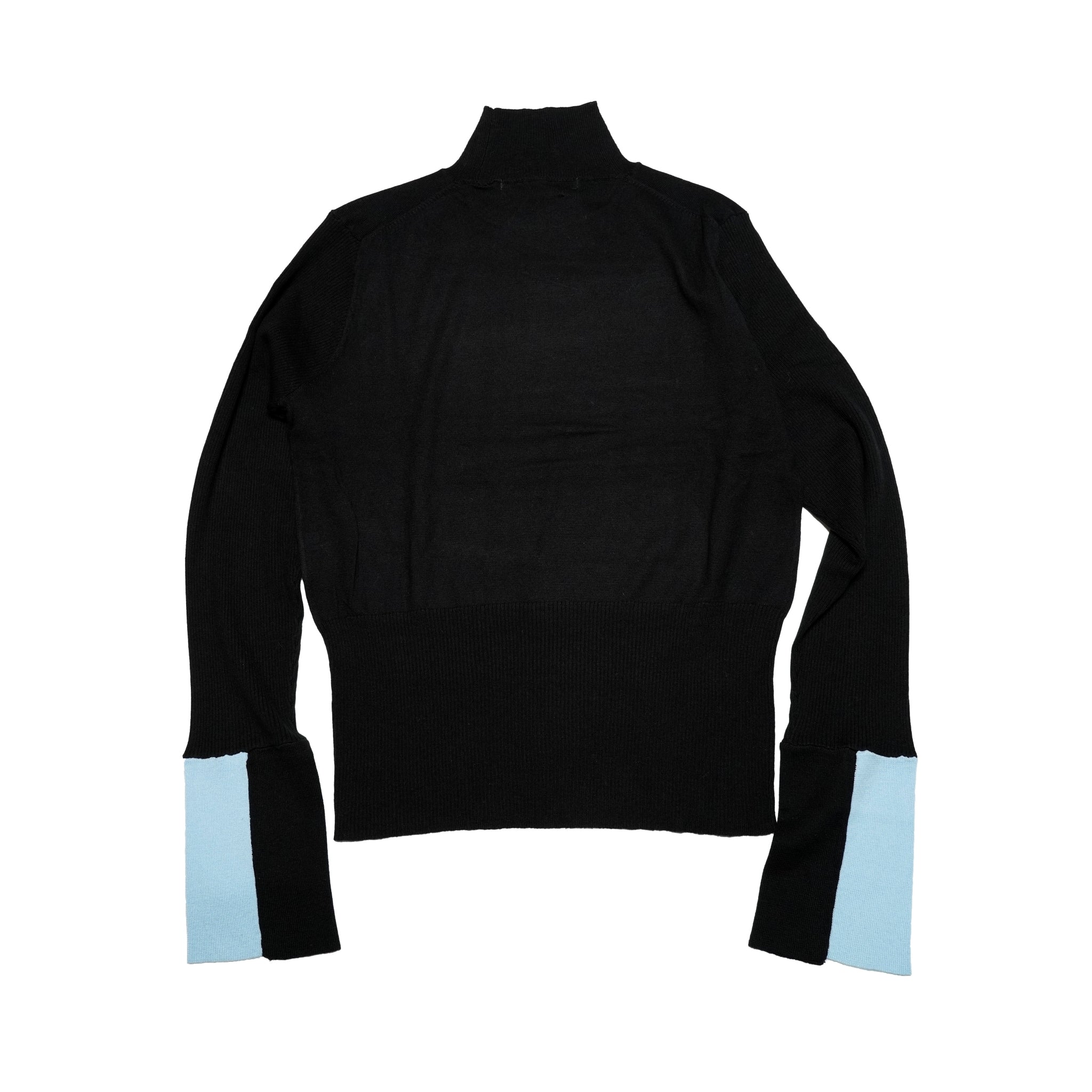 Color Block Knit – Black | WHYTO