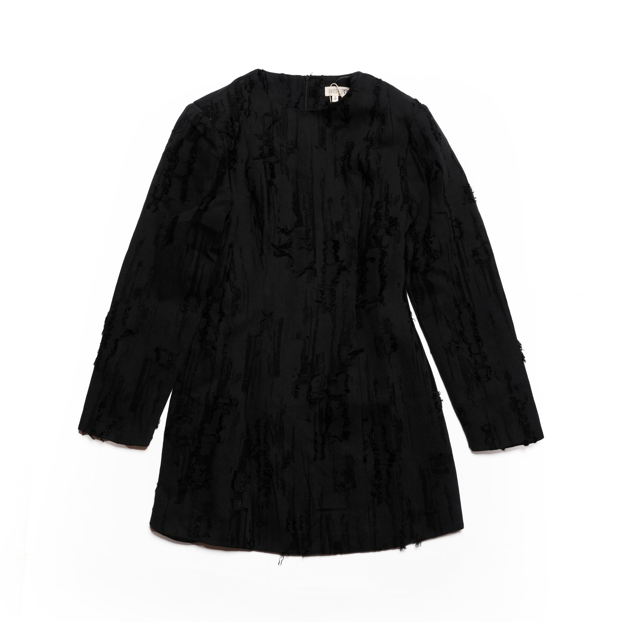 Solace Shaped Mini Dress | Color_Black | No_32GH02DRG1028BLK_BLACK【GHOSPELL_ゴスペル】