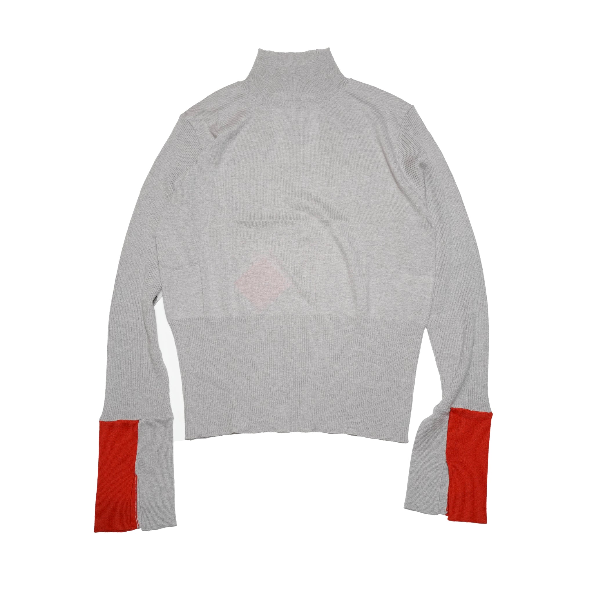 WHT24FKN4031_GRAY | color block knit | Color:Gray【WHYTO_ホワイト】