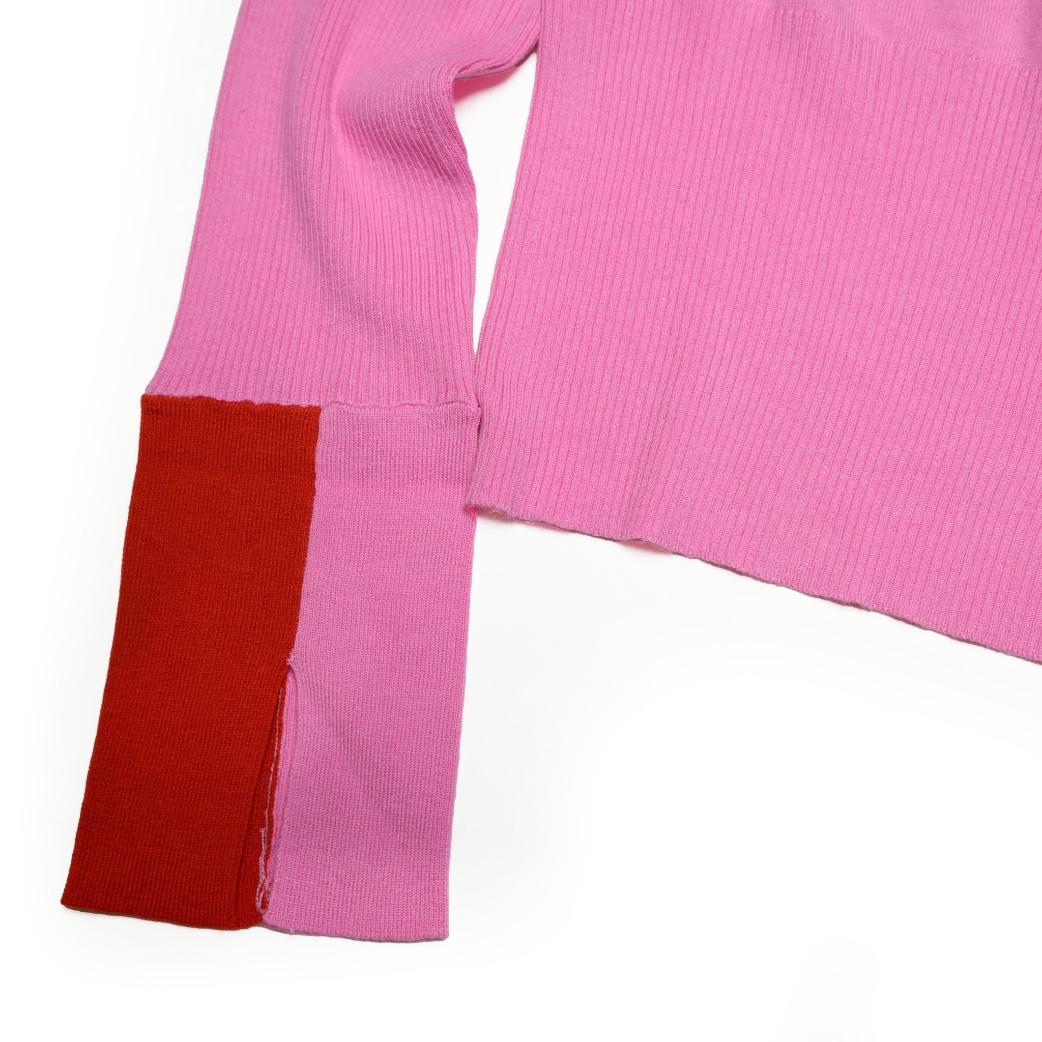 Color Block Knit – Pink | WHYTO