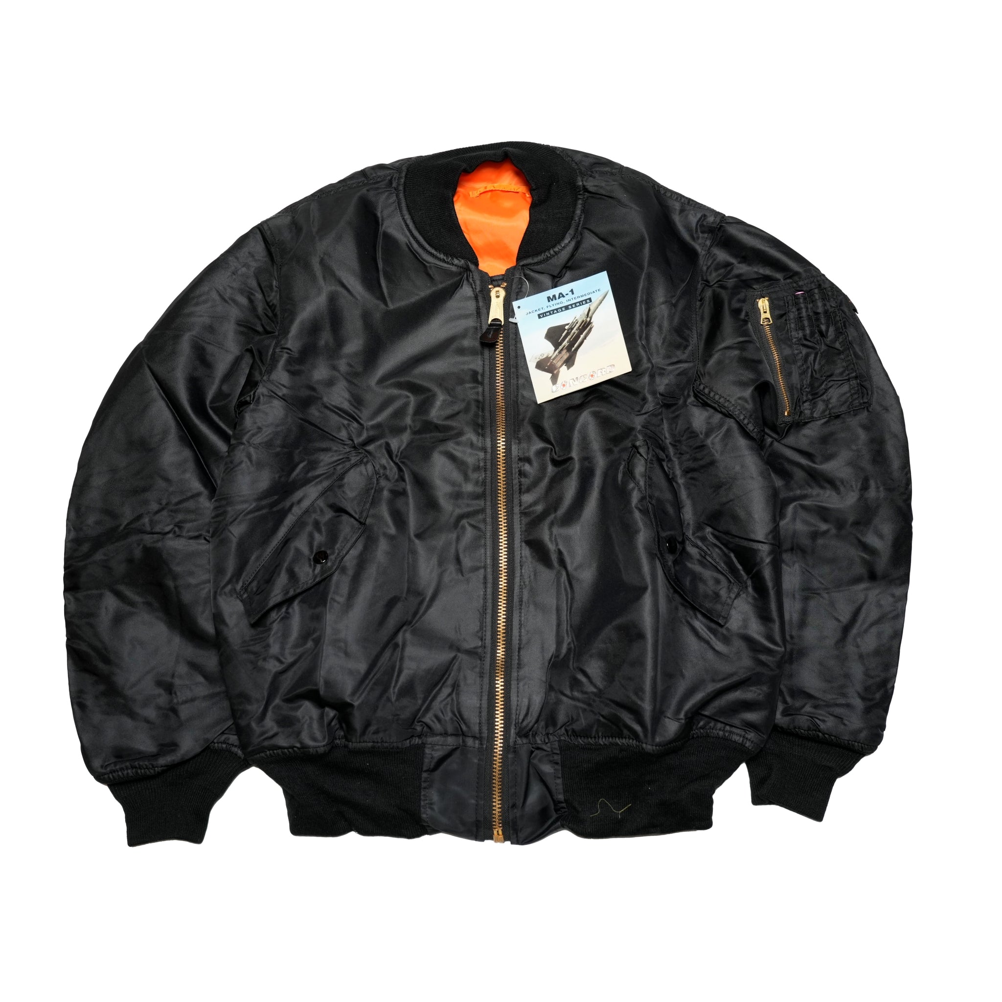 Deadstock MA-1 Made by CONCORD INDUSTRIES | Black | Size_M/L【DeadStock】