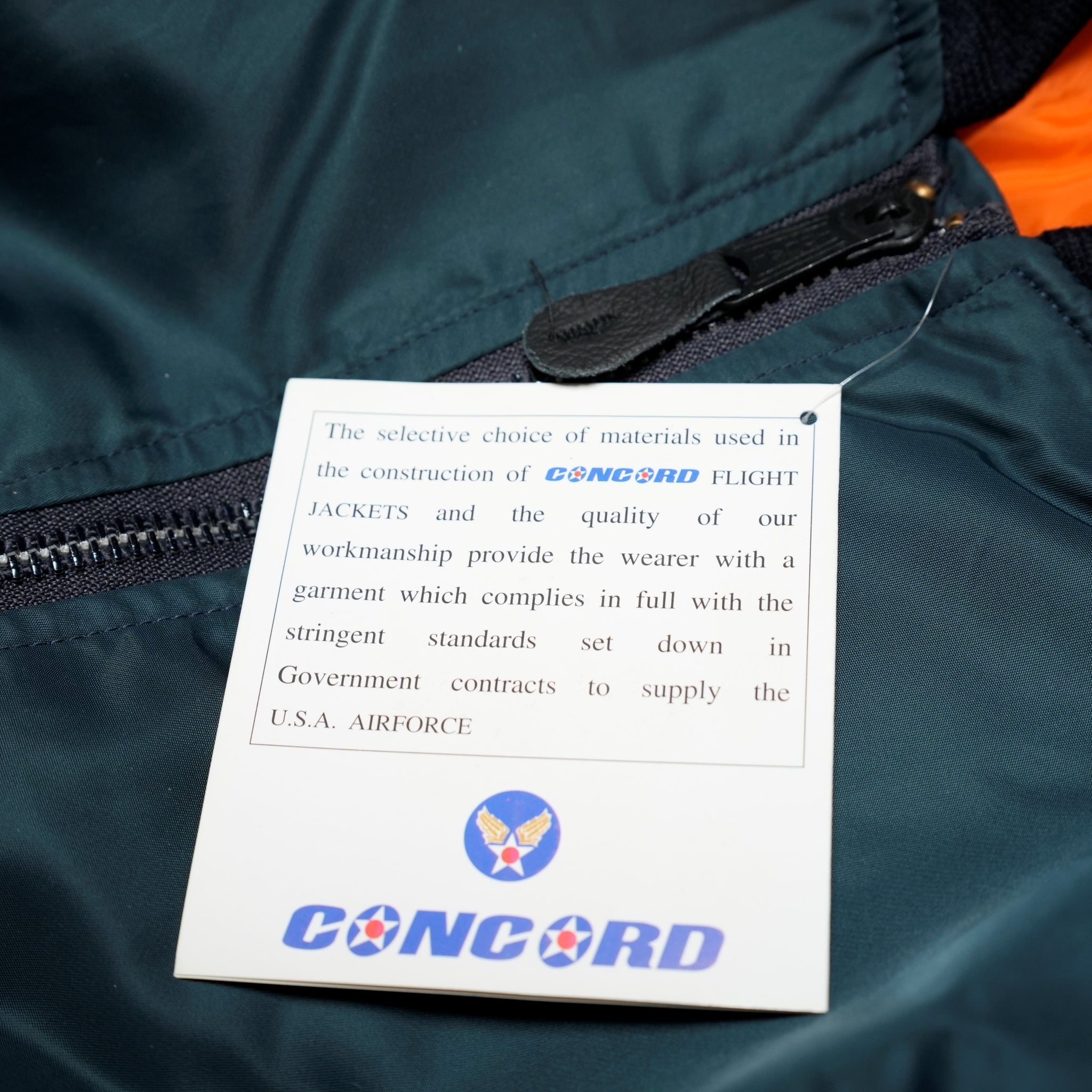 Deadstock MA-1 Made by CONCORD INDUSTRIES | Blue | Size_L/XL【DeadStock】