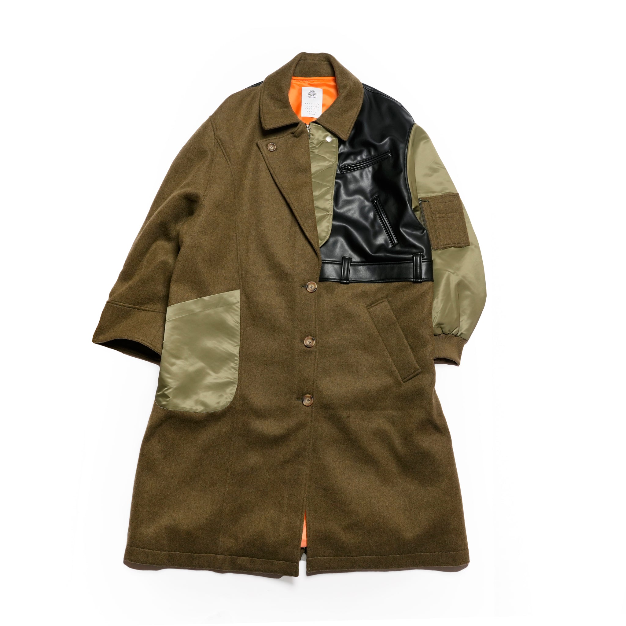FUSION RIDERS MIX COAT | Color_Khaki | No_sf25aw-04_khaki【STOF_ストフ】