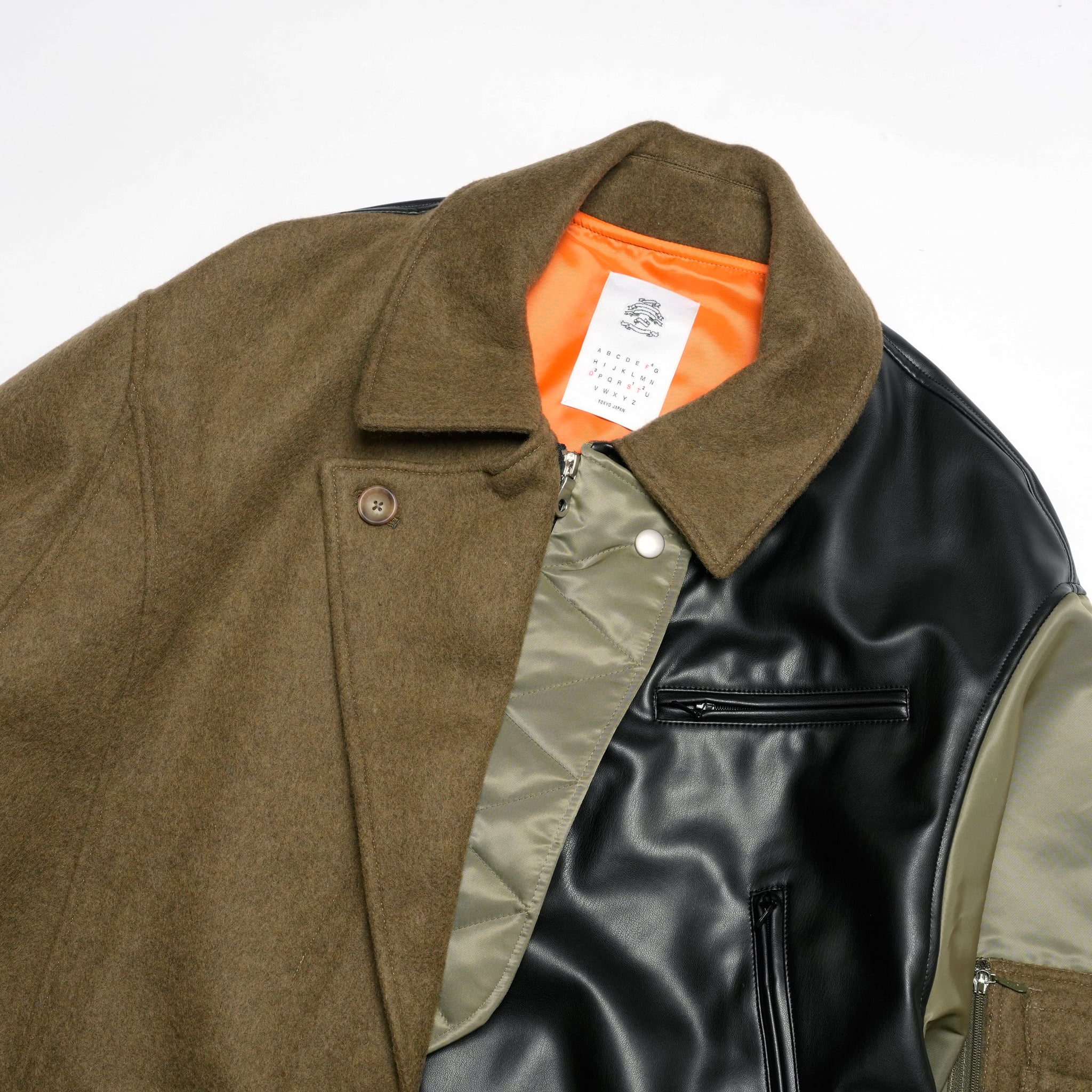 FUSION RIDERS MIX COAT | Color_Khaki | No_sf25aw-04_khaki【STOF_ストフ】