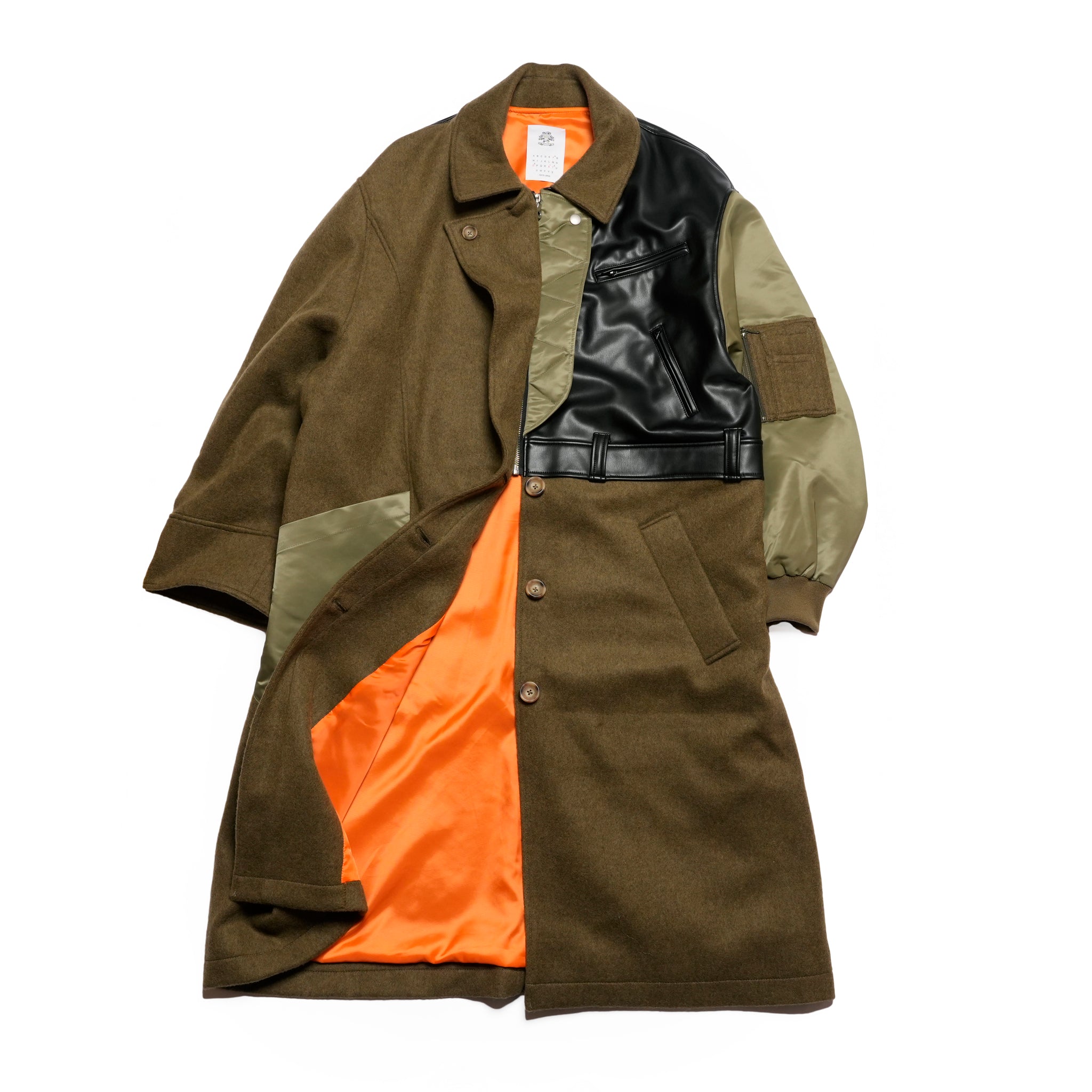 FUSION RIDERS MIX COAT | Color_Khaki | No_sf25aw-04_khaki【STOF_ストフ】