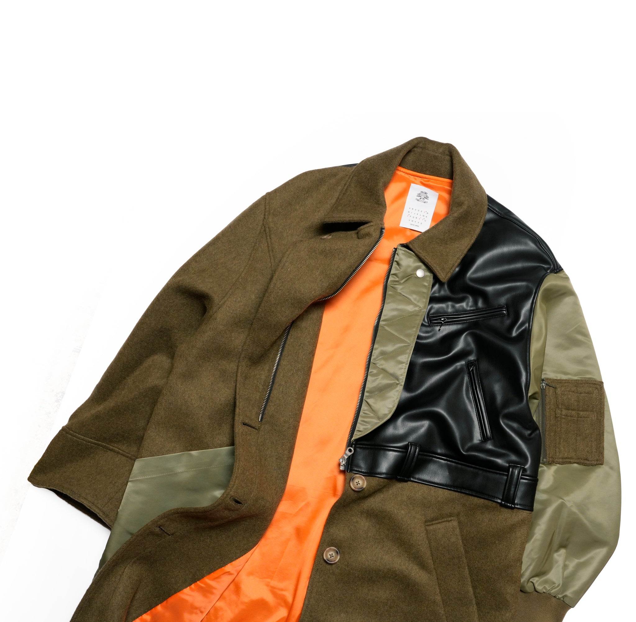 FUSION RIDERS MIX COAT | Color_Khaki | No_sf25aw-04_khaki【STOF_ストフ】