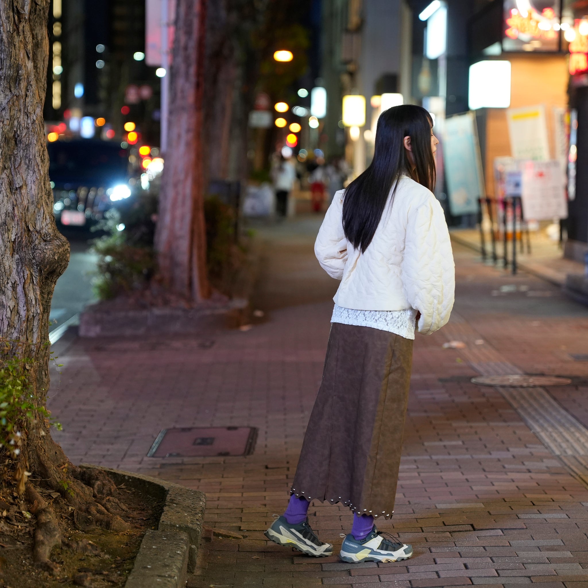 Jules Quilted Jacket | Color_Ivory | No_32GH02JKG132IVO_IVORY【GHOSPELL_ゴスペル】