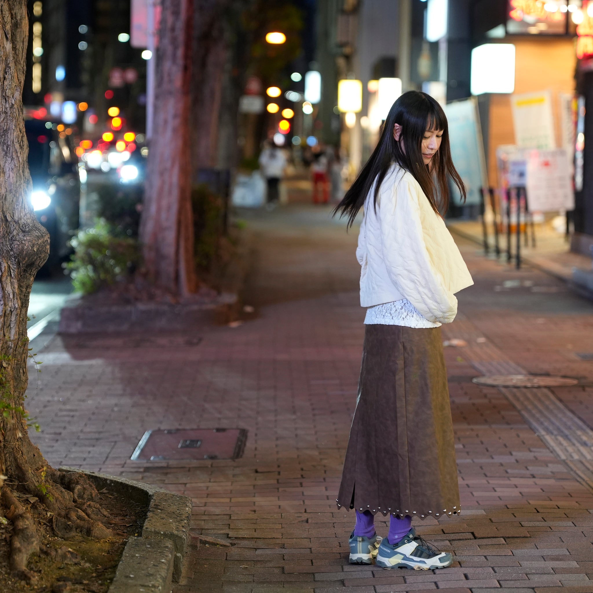 Jules Quilted Jacket | Color_Ivory | No_32GH02JKG132IVO_IVORY【GHOSPELL_ゴスペル】