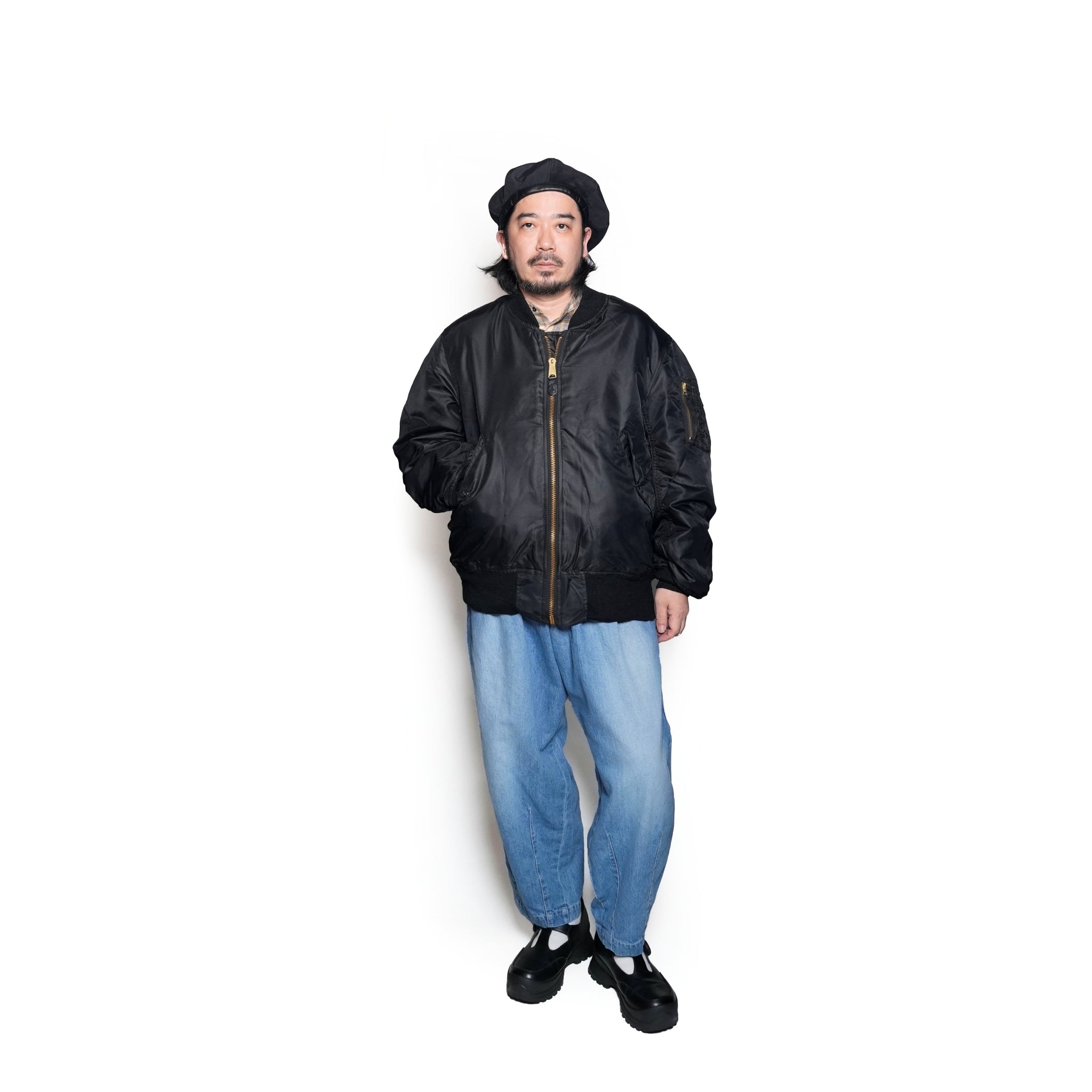 Deadstock MA-1 Made by CONCORD INDUSTRIES | Black | Size_M/L【DeadStock】