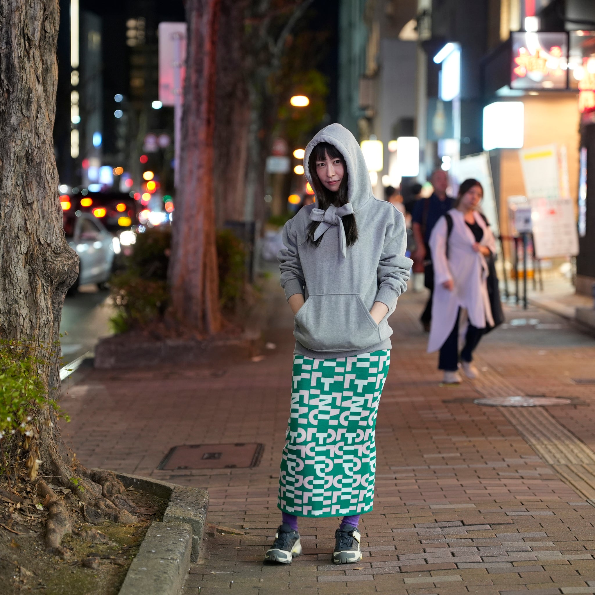 ジャガードスカート | Color_Green | No_opknt241001_green【OPULENCE_オーピュレンス】
