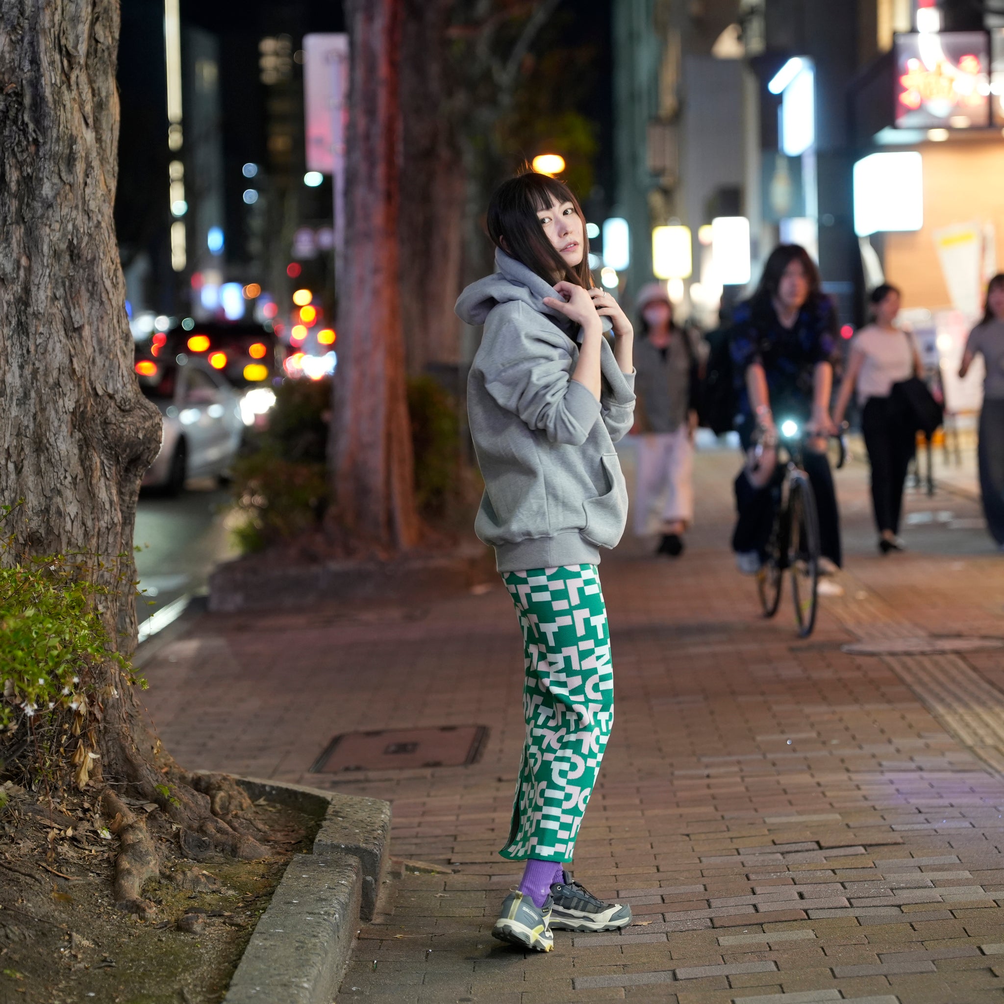ジャガードスカート | Color_Green | No_opknt241001_green【OPULENCE_オーピュレンス】