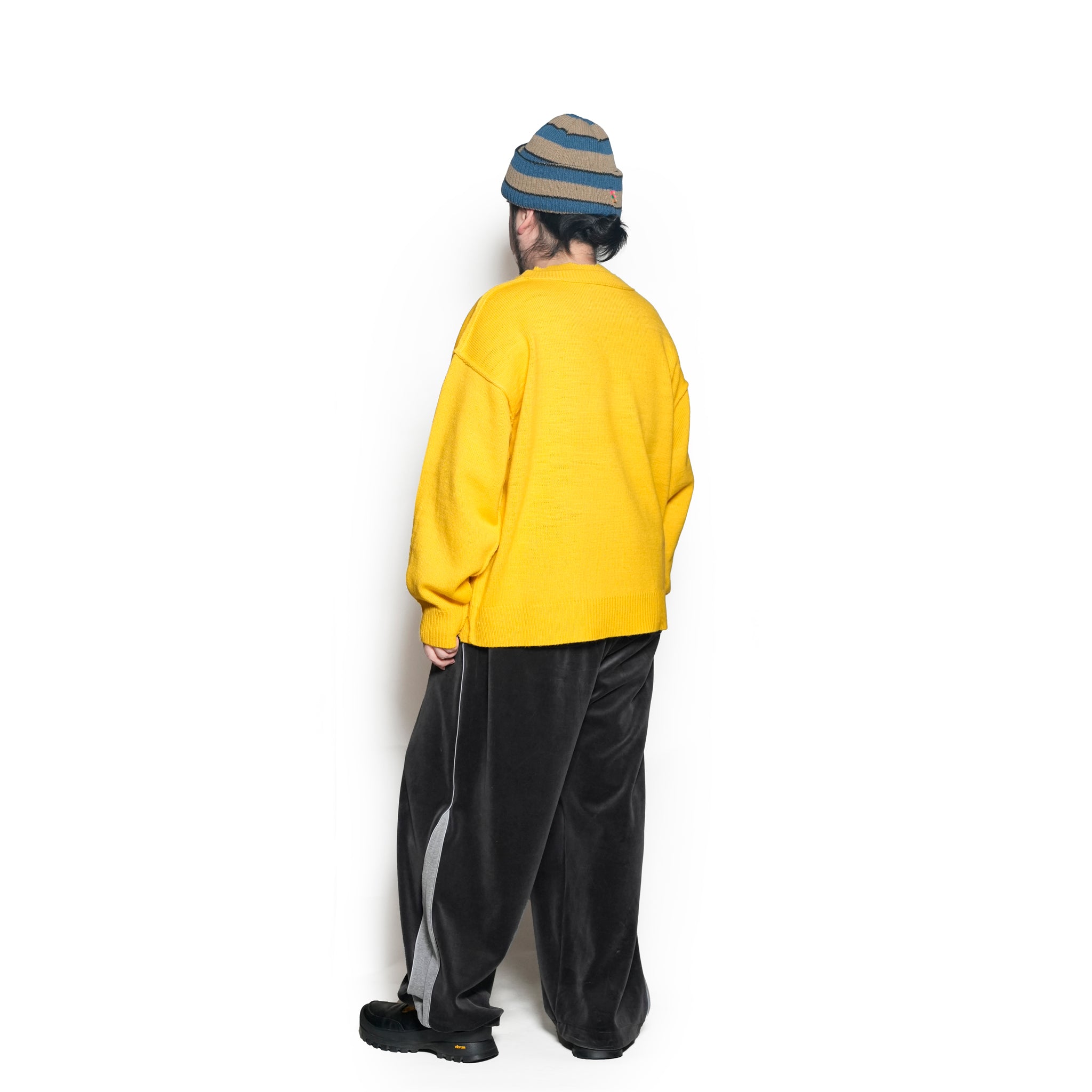TRICKY V DAMAGED KNIT | Color_Yellow | No_voo-1240_yellow【VOO_ヴォー】【入荷予定アイテム・入荷連絡可能】