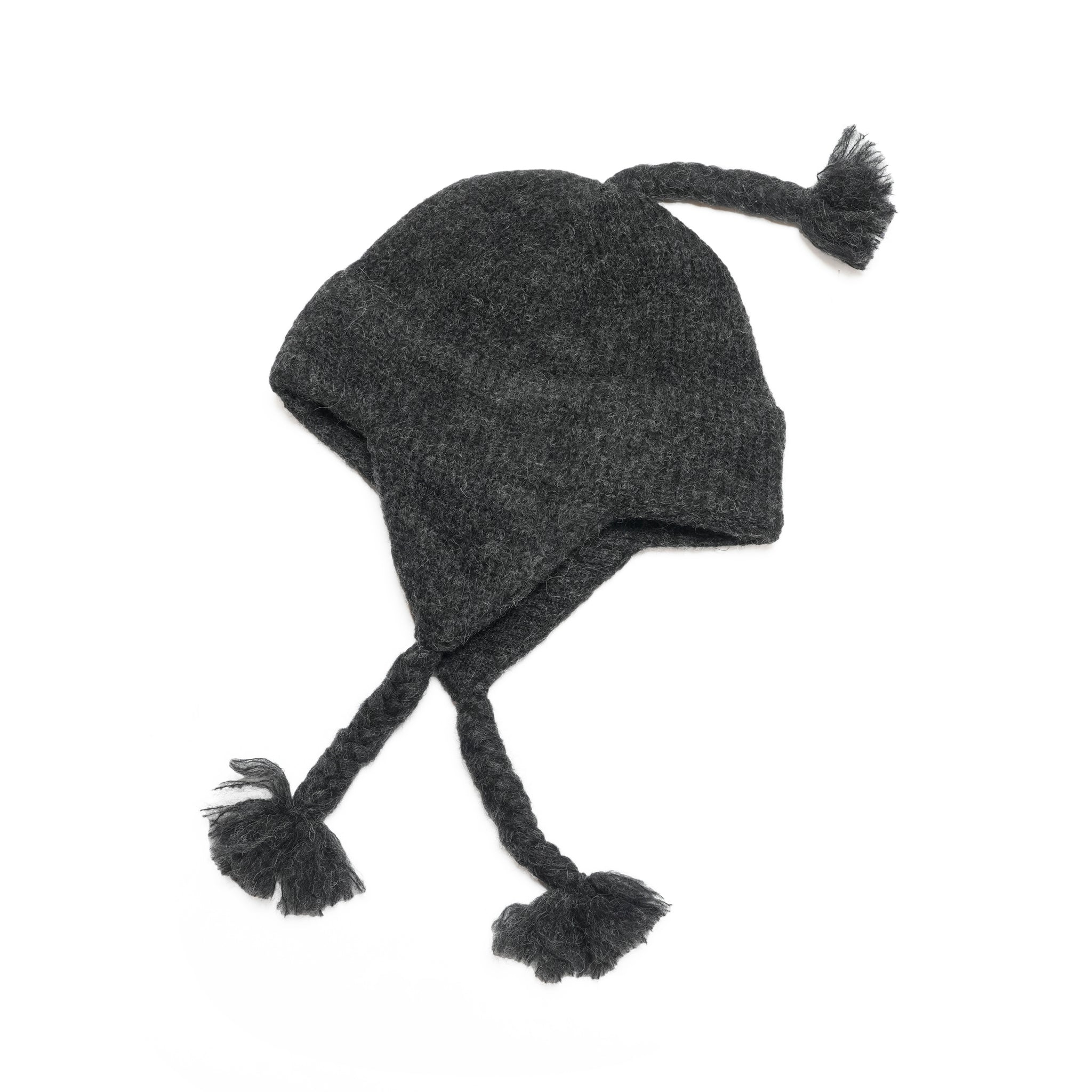 Alpaca Shaggy Chullio Hat | Color_Charcoal | No_prc05-02_charcoal【MONITALY_モニタリー】