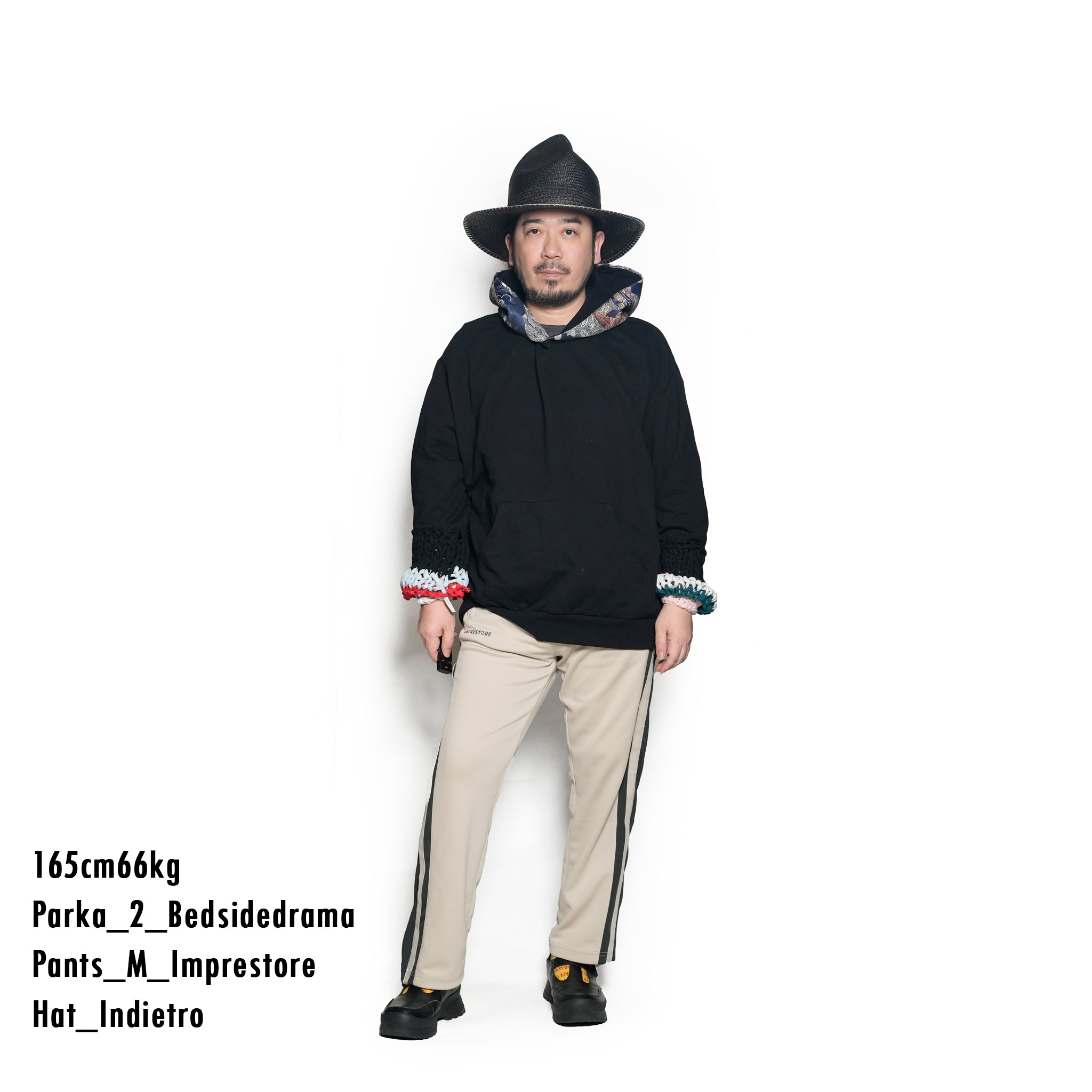 BSD25SS-03_Black | Loose Sleeve Parka | Color:Black【BEDSIDEDRAMA_ベッドサイドドラマ】【archive】