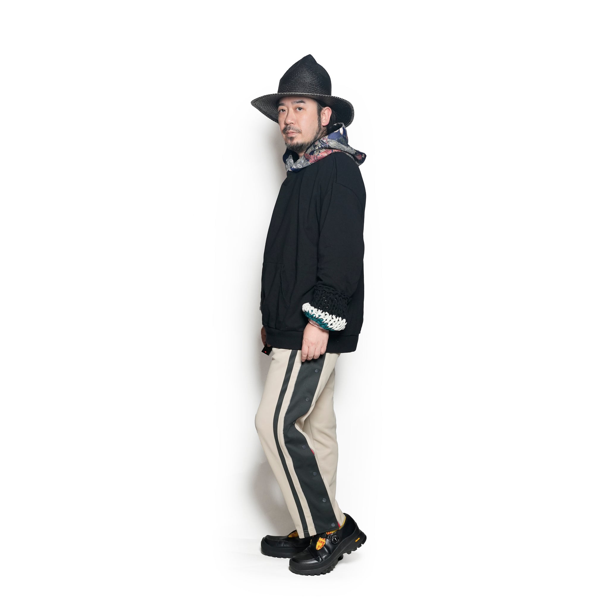 BSD25SS-03_Black | Loose Sleeve Parka | Color:Black【BEDSIDEDRAMA_ベッドサイドドラマ】【archive】