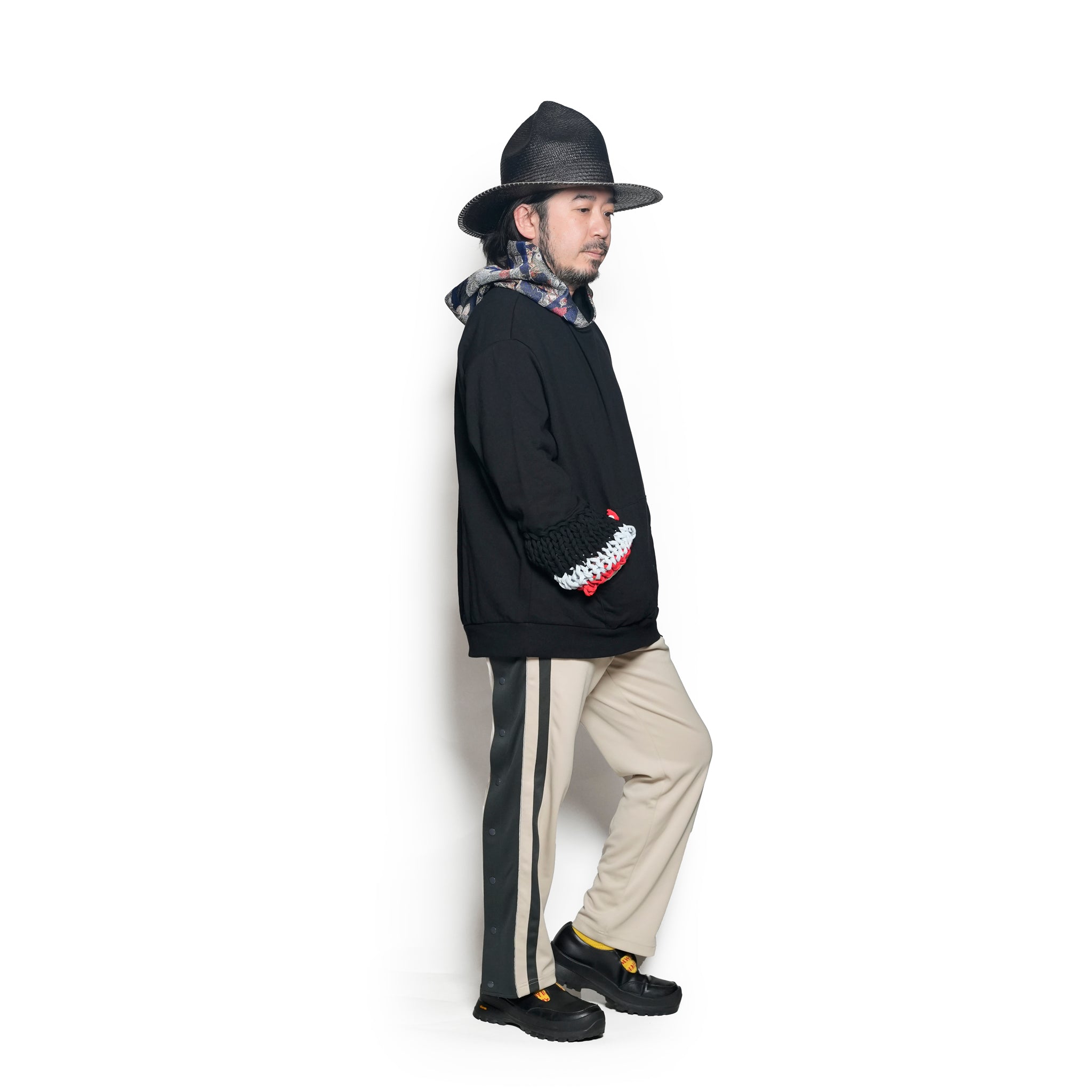 BSD25SS-03_Black | Loose Sleeve Parka | Color:Black【BEDSIDEDRAMA_ベッドサイドドラマ】【archive】