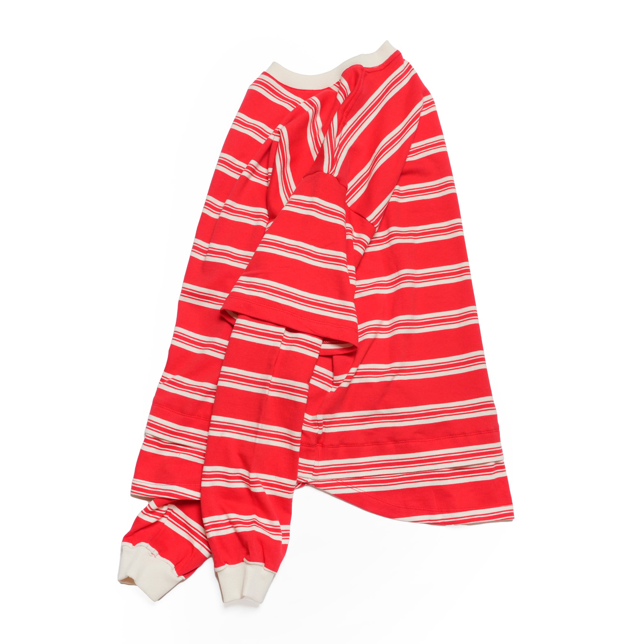 Border Layered Long Sleeve T-shirt | Color:ホワイトムスク/ネイビー/ハートフルレッド【AMBERGLEAM_アンバーグリーム】1328151111