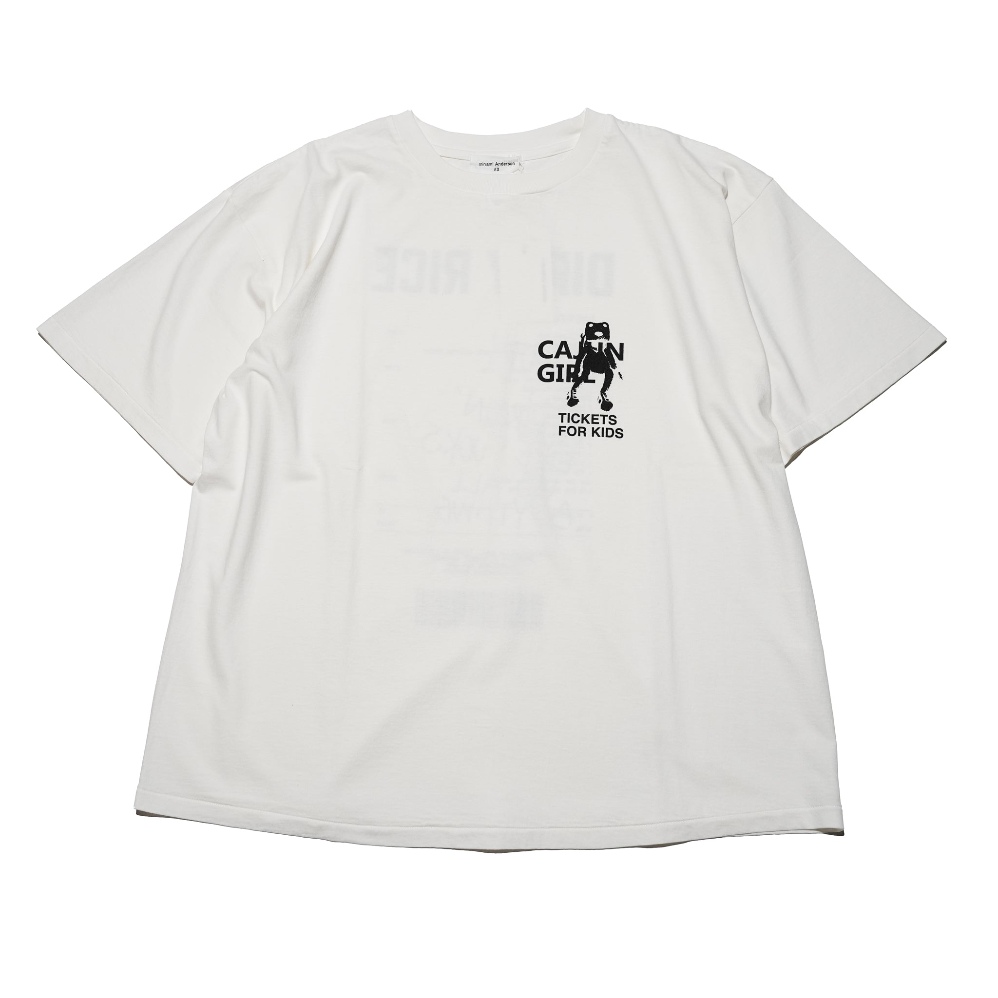 24#03-4010-0_WCD | CAJUN GlRL BAND-TEE ‘'DIRTY RICE"-WHT_CD【MINAMI ANDERSON_ミナミアンダーソン】