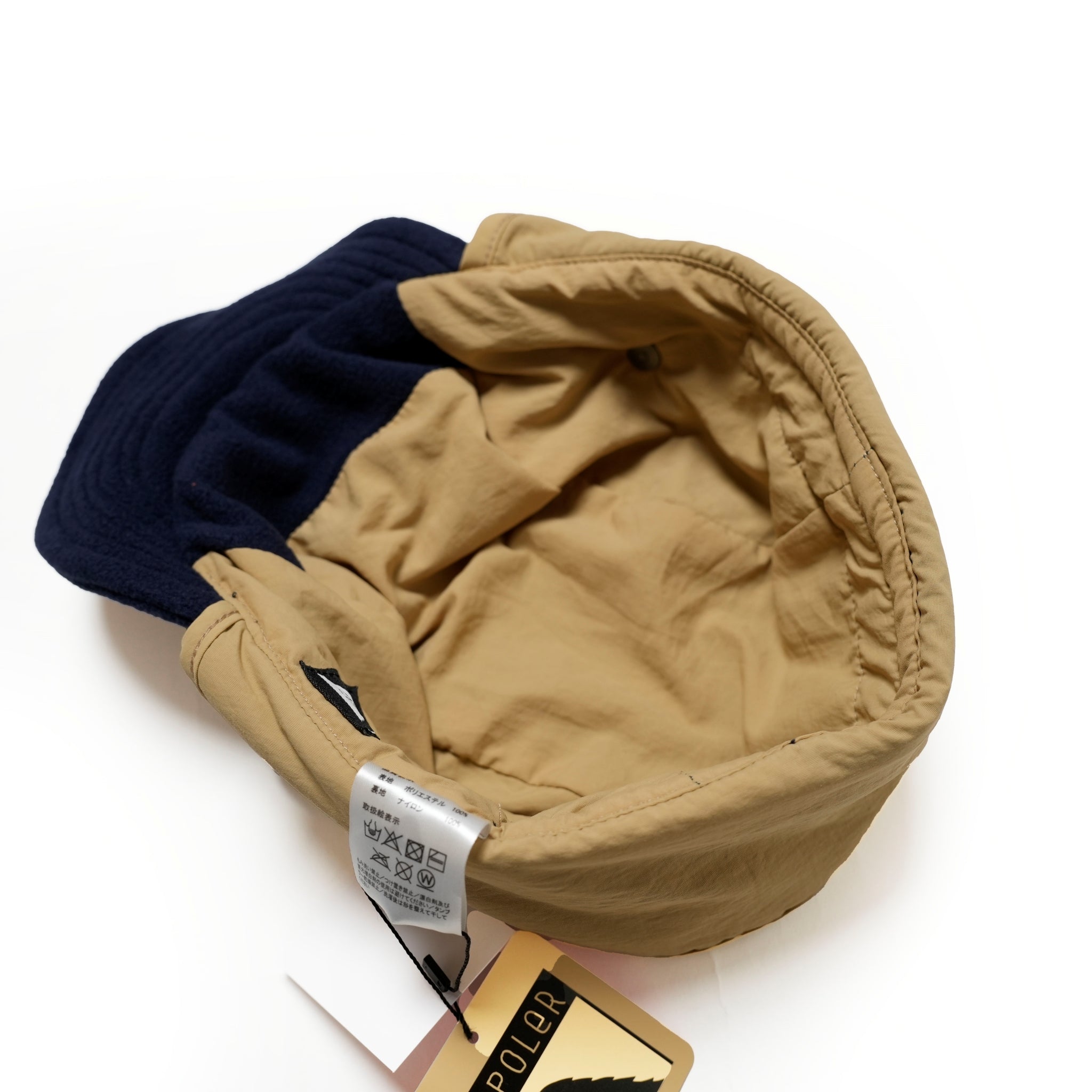 LIGHT FLEECE FLAP CAP | Color:Natural【POLER_ポーラー】【ネコポス選択可能】