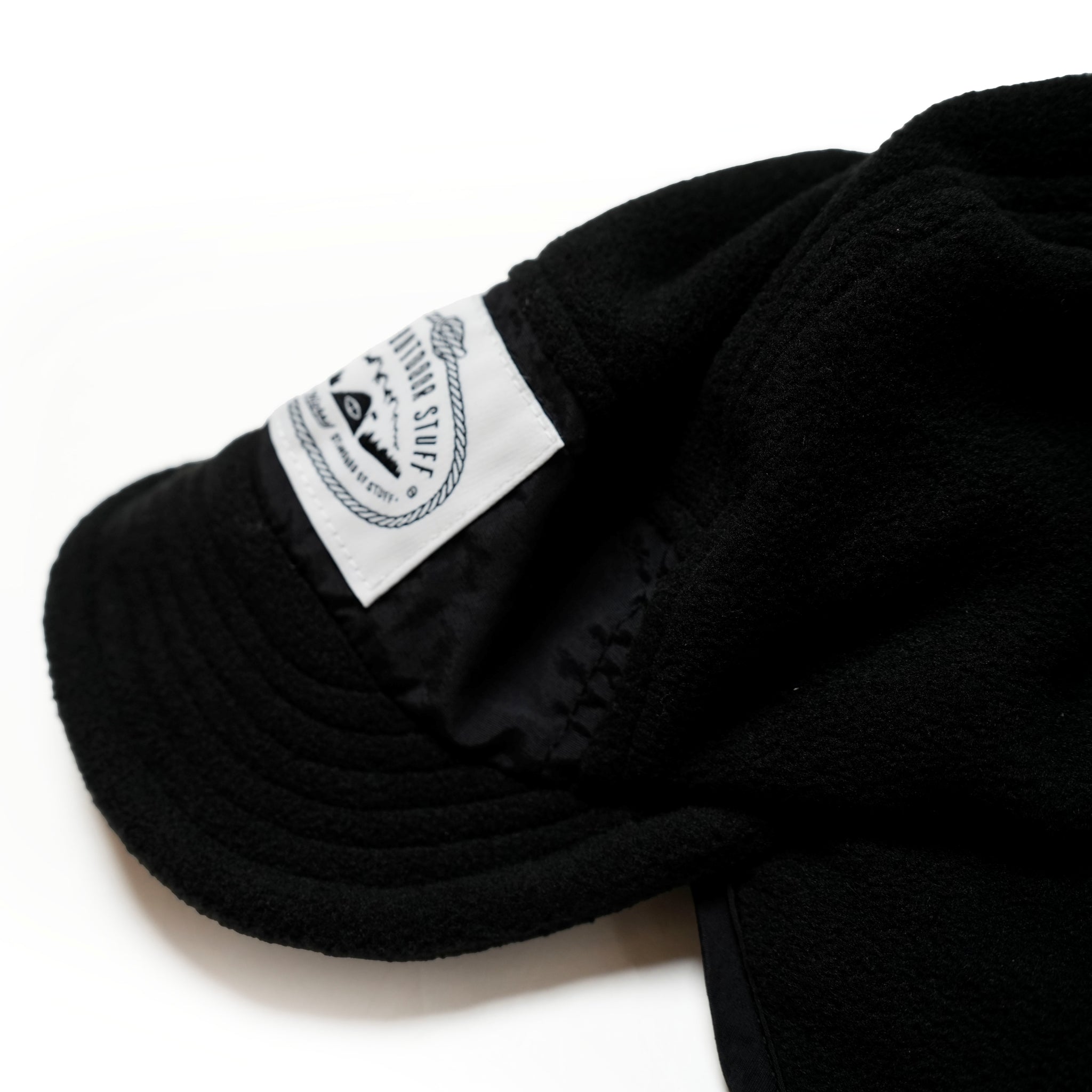 LIGHT FLEECE FLAP CAP | Color:Black【POLER_ポーラー】【ネコポス選択可能】