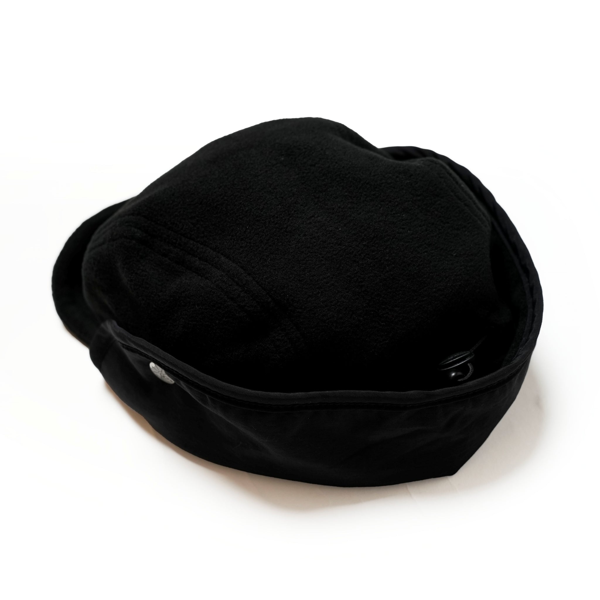 LIGHT FLEECE FLAP CAP | Color:Black【POLER_ポーラー】【ネコポス選択可能】