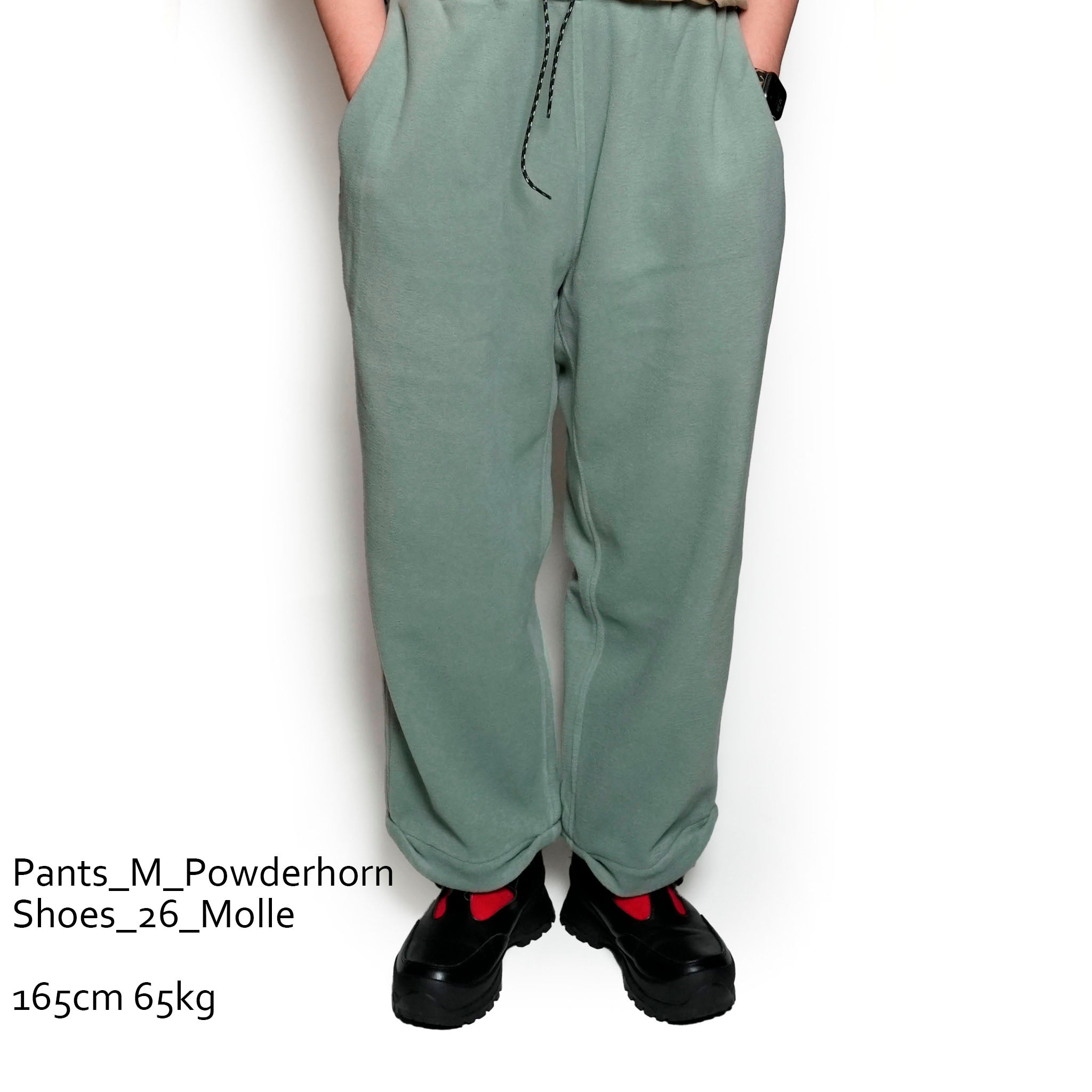 PH24FW-008_Foliage | P.H. M. FLEECE EASY PANTS_Tapered | Color:Foliage【POWDERHORN MOUNTAINEERING_パウダーホーンマウンテニアリング】