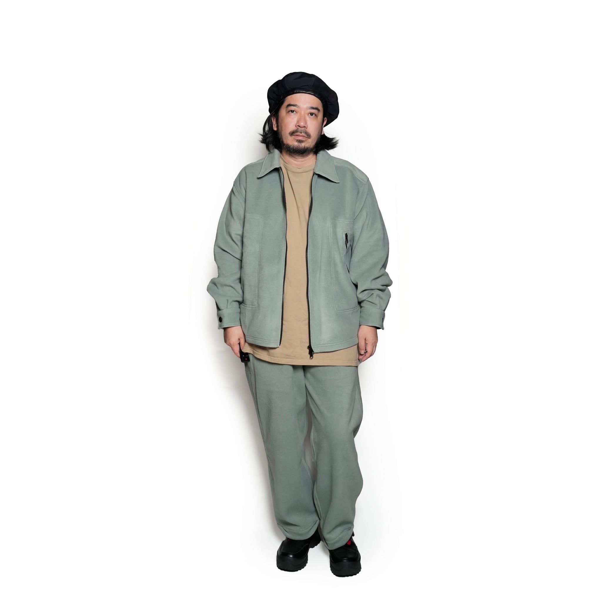 PH24FW-008_Foliage | P.H. M. FLEECE EASY PANTS_Tapered | Color:Foliage【POWDERHORN MOUNTAINEERING_パウダーホーンマウンテニアリング】