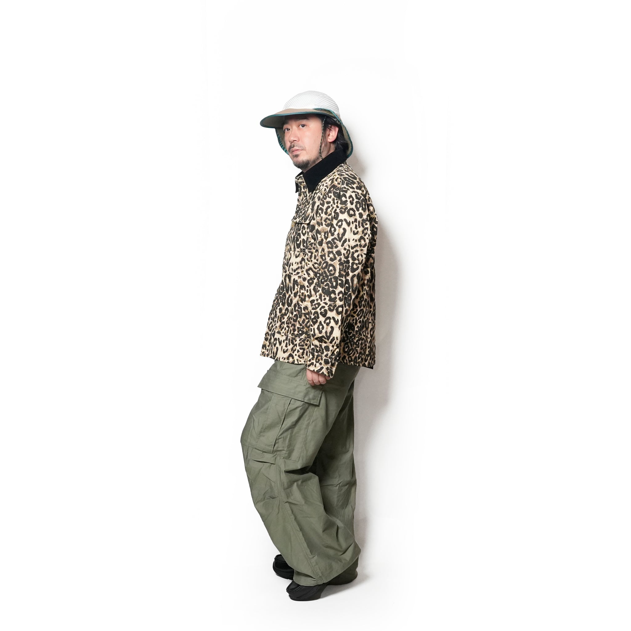Conrad Leopard Worker Jacket | Color_Tan | No_32SM02JKM063TAN_TAN【SISTER JANE_シスタージェーン】