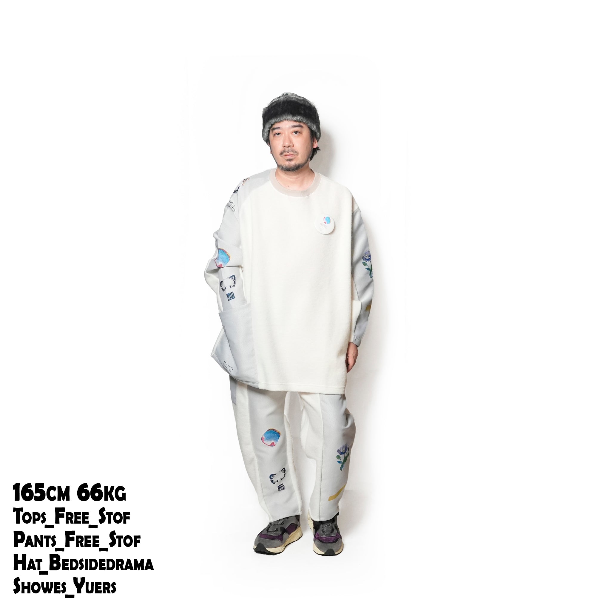 FLAGMENTS MIX DAYOFF PANT | Color_White | No_sf25aw-18_white【STOF_ストフ】