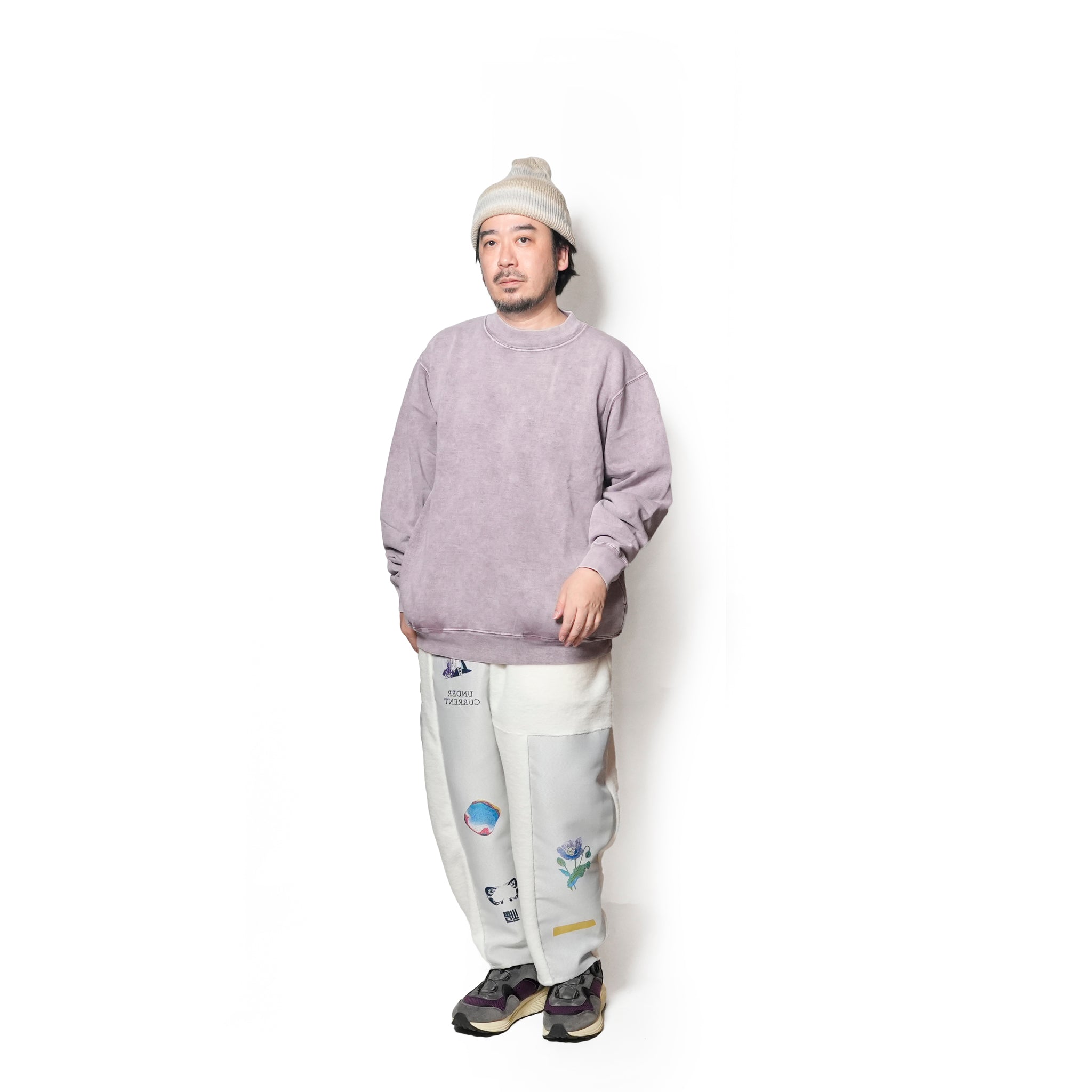 SWEAT HI-NECK | Color_Purple | No_gh5f006_purple【GUNG HO_ガンホー】