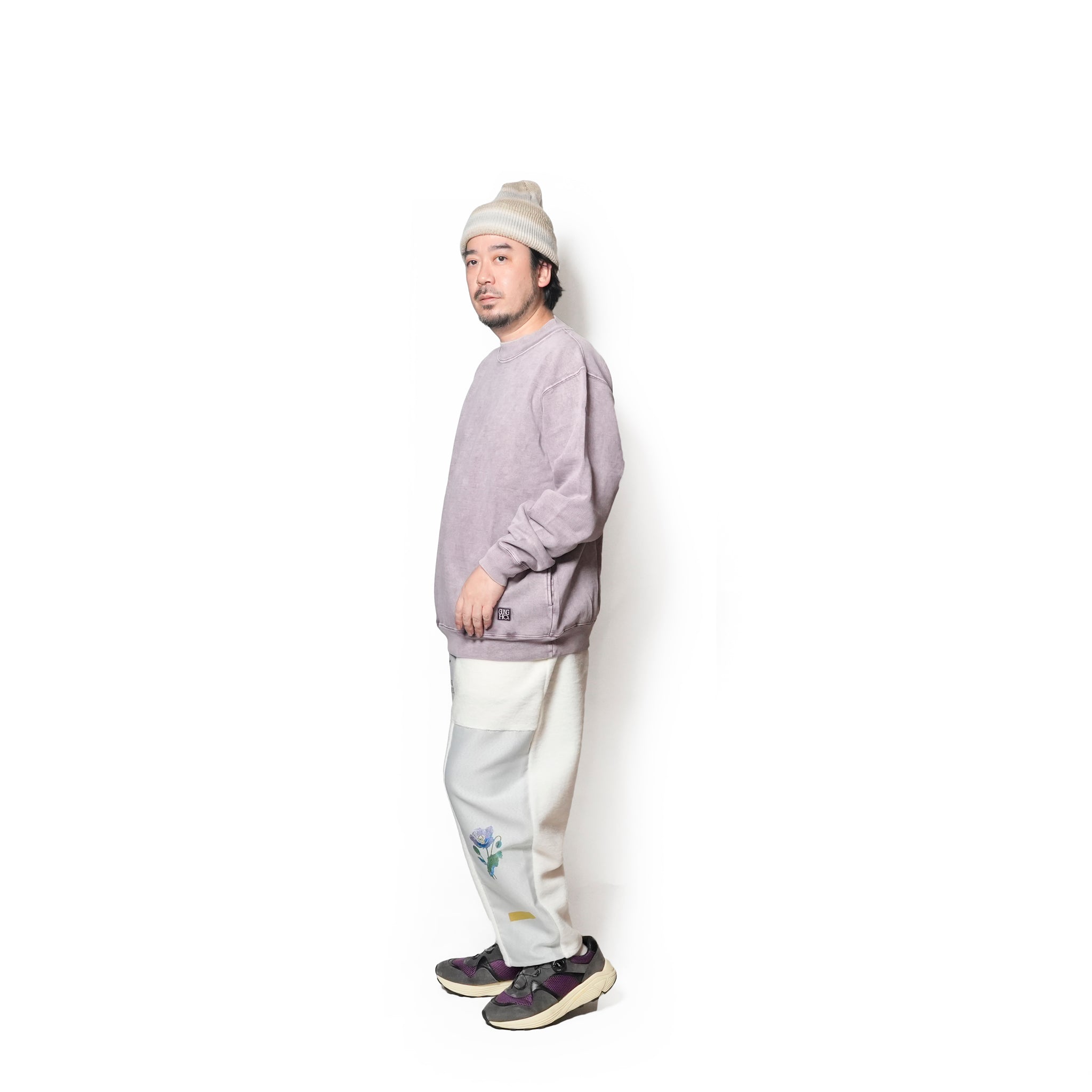 SWEAT HI-NECK | Color_Purple | No_gh5f006_purple【GUNG HO_ガンホー】