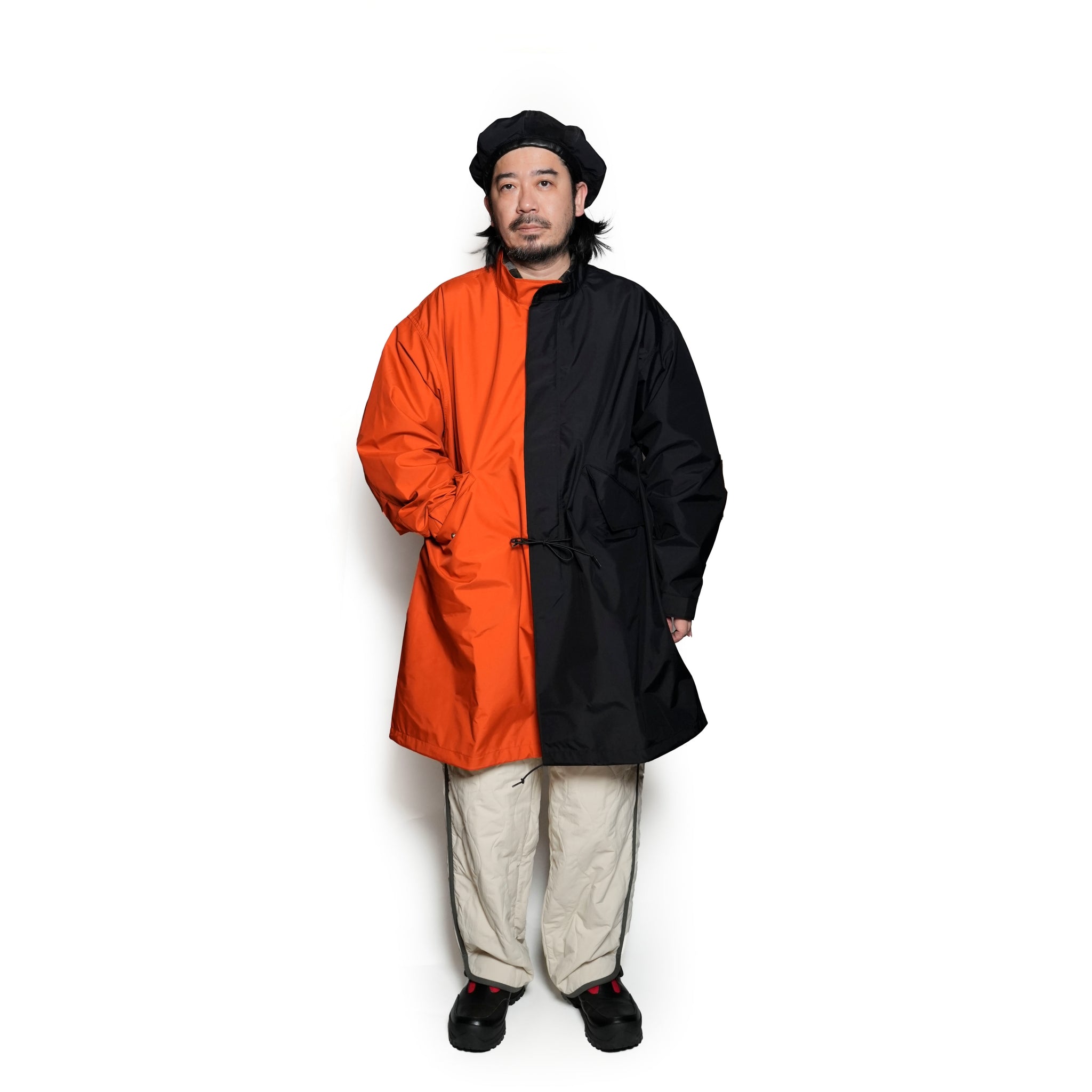PH24FW-006_Black / Orange | P.H.M. MOD’S COAT – Black / Orange | POWDERHORN MOUNTAINEERING